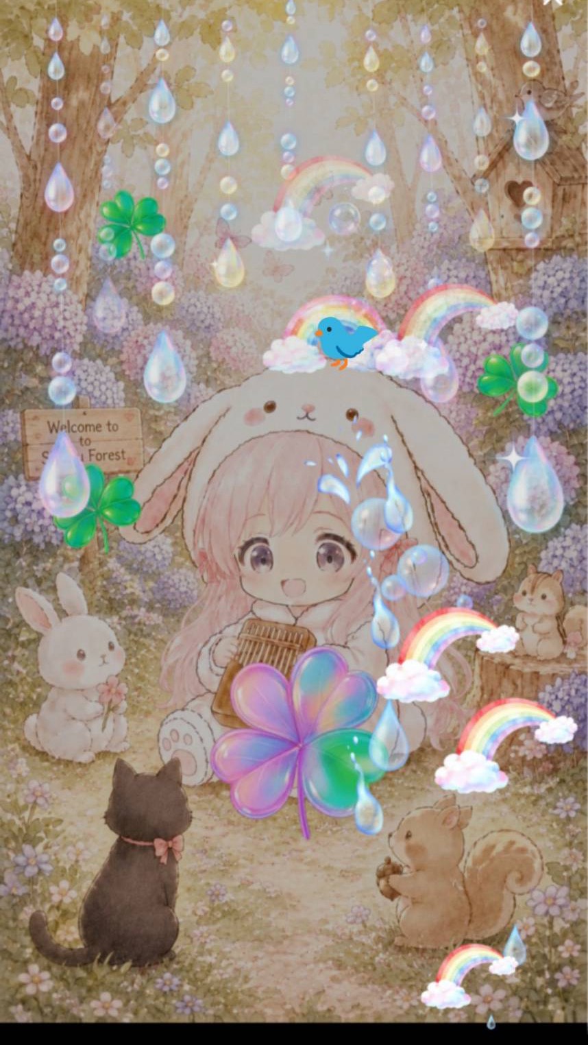 雨とカリンバの朝