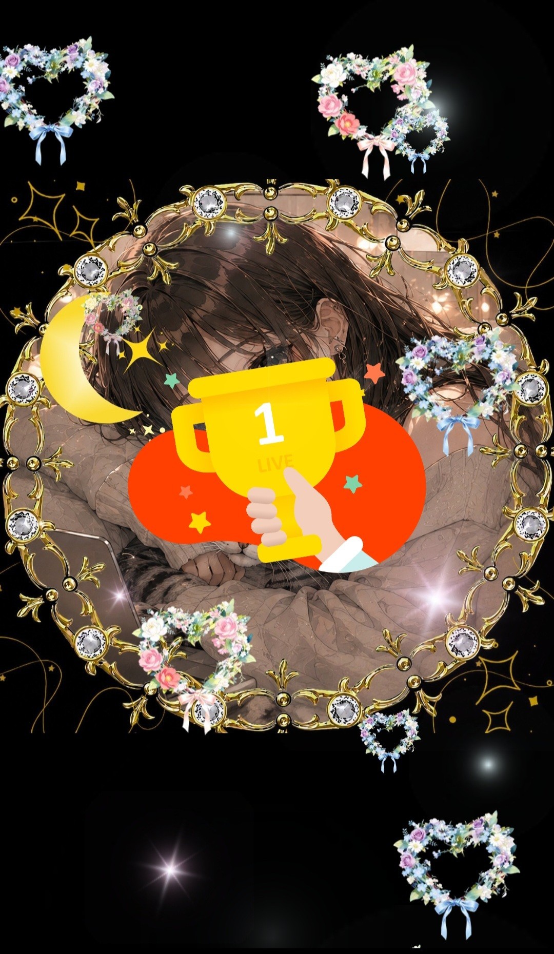 初潜👌🏻夜更かしつきさん⋆☽·̩͙‪