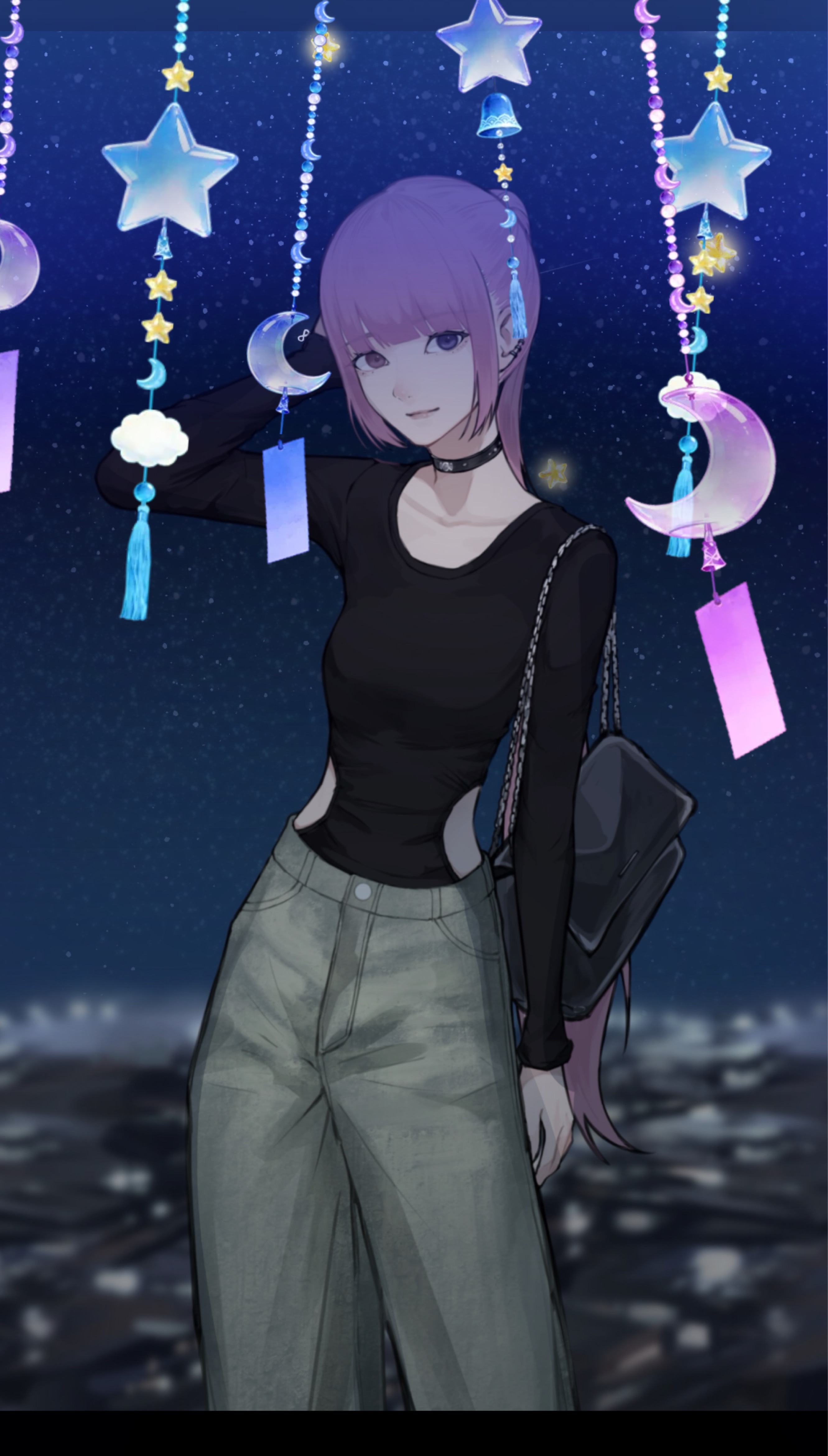 夜更かしさん.