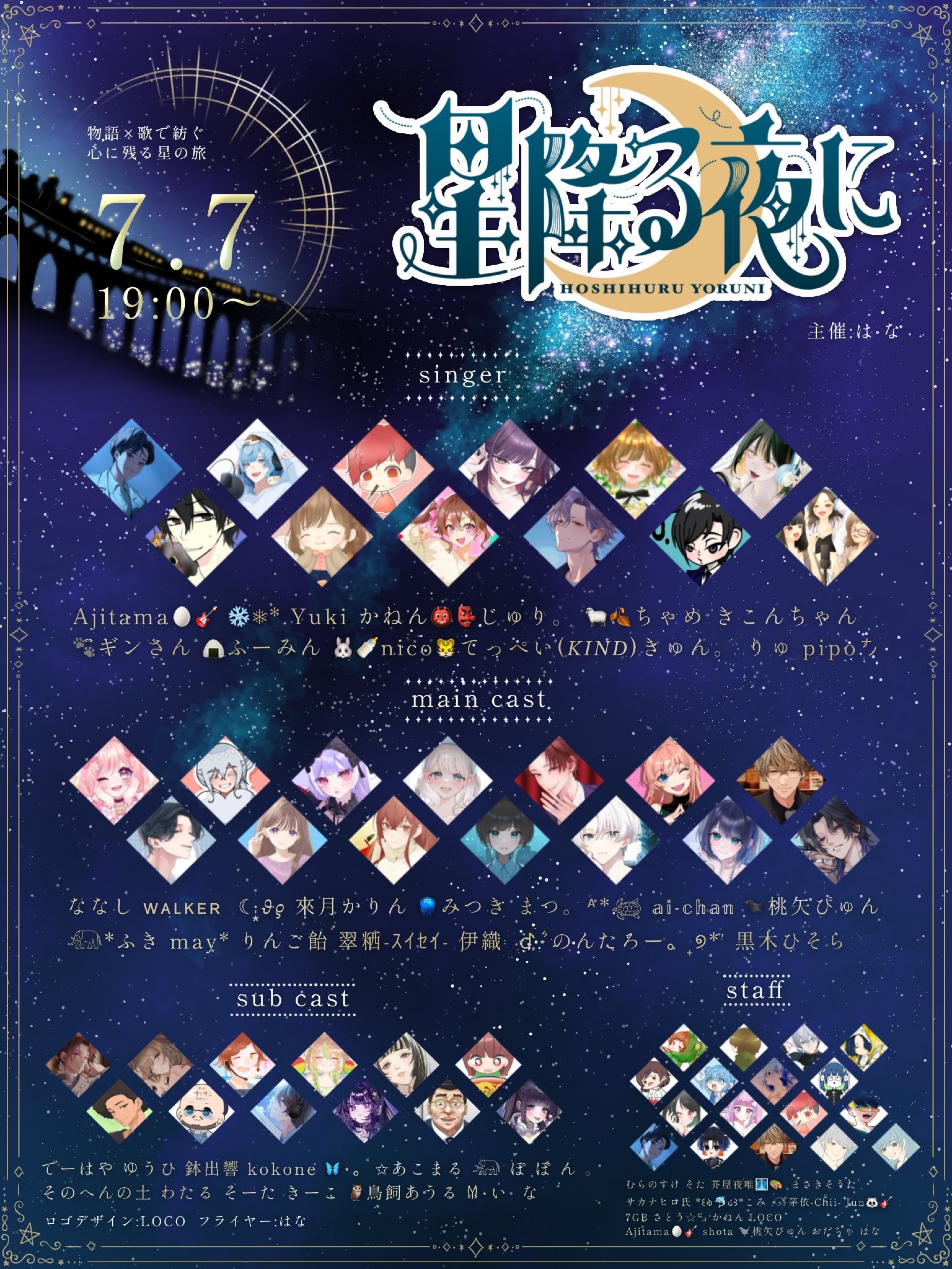 星降る夜に、ちょいと語らせてもらうよ。
