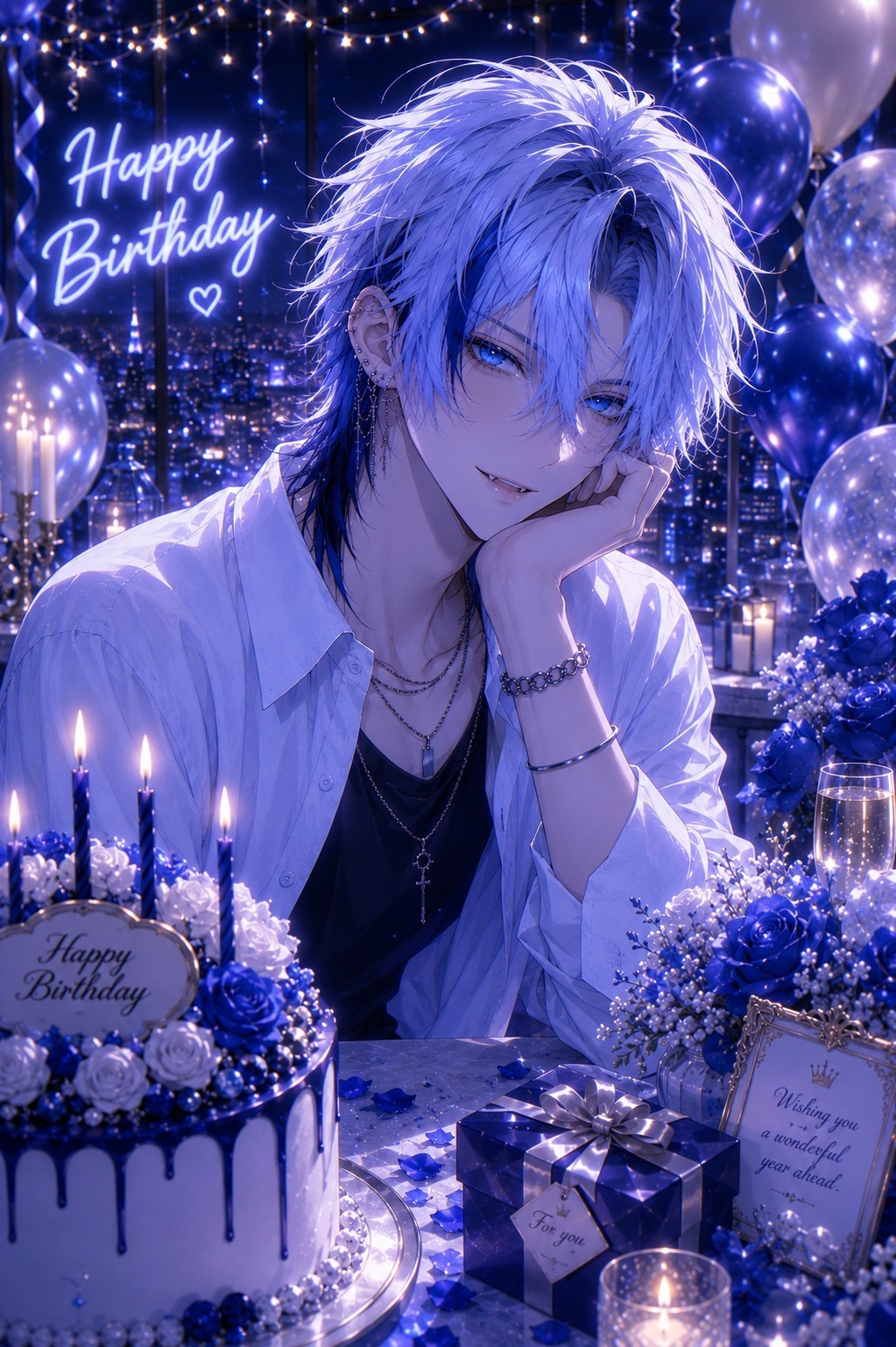 誕生日の男