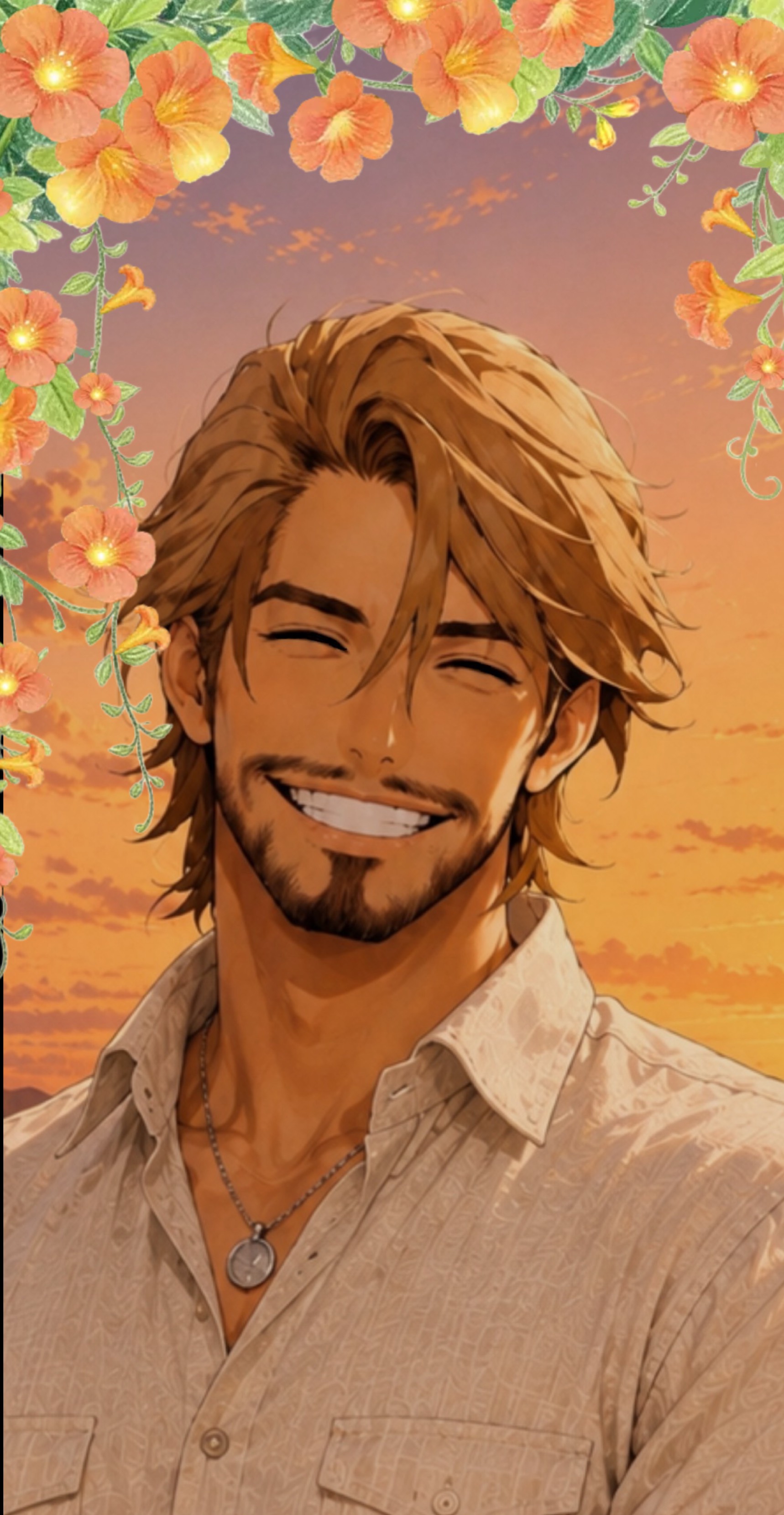 夕焼けと、ええ声オジ✨️