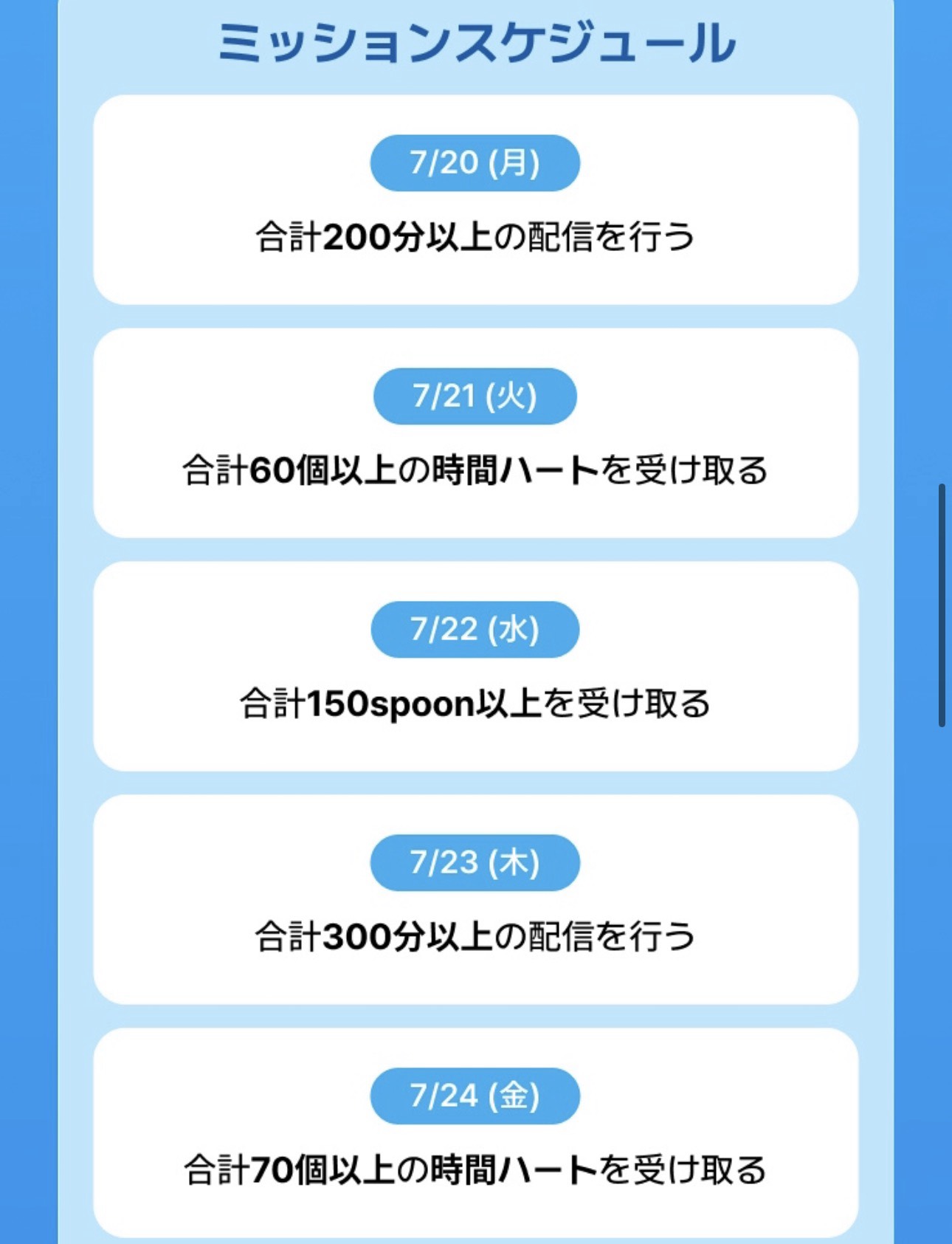 残り50ハート🆘 ミッション2日目