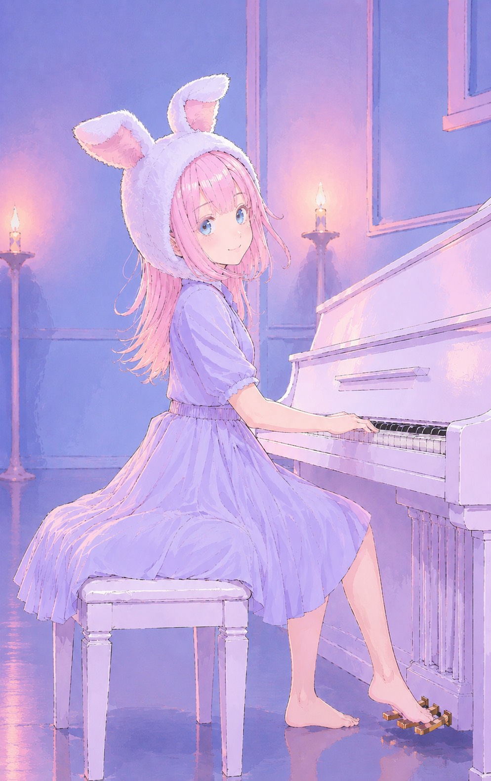 初寝潜◎おひるのピアノ𓊩