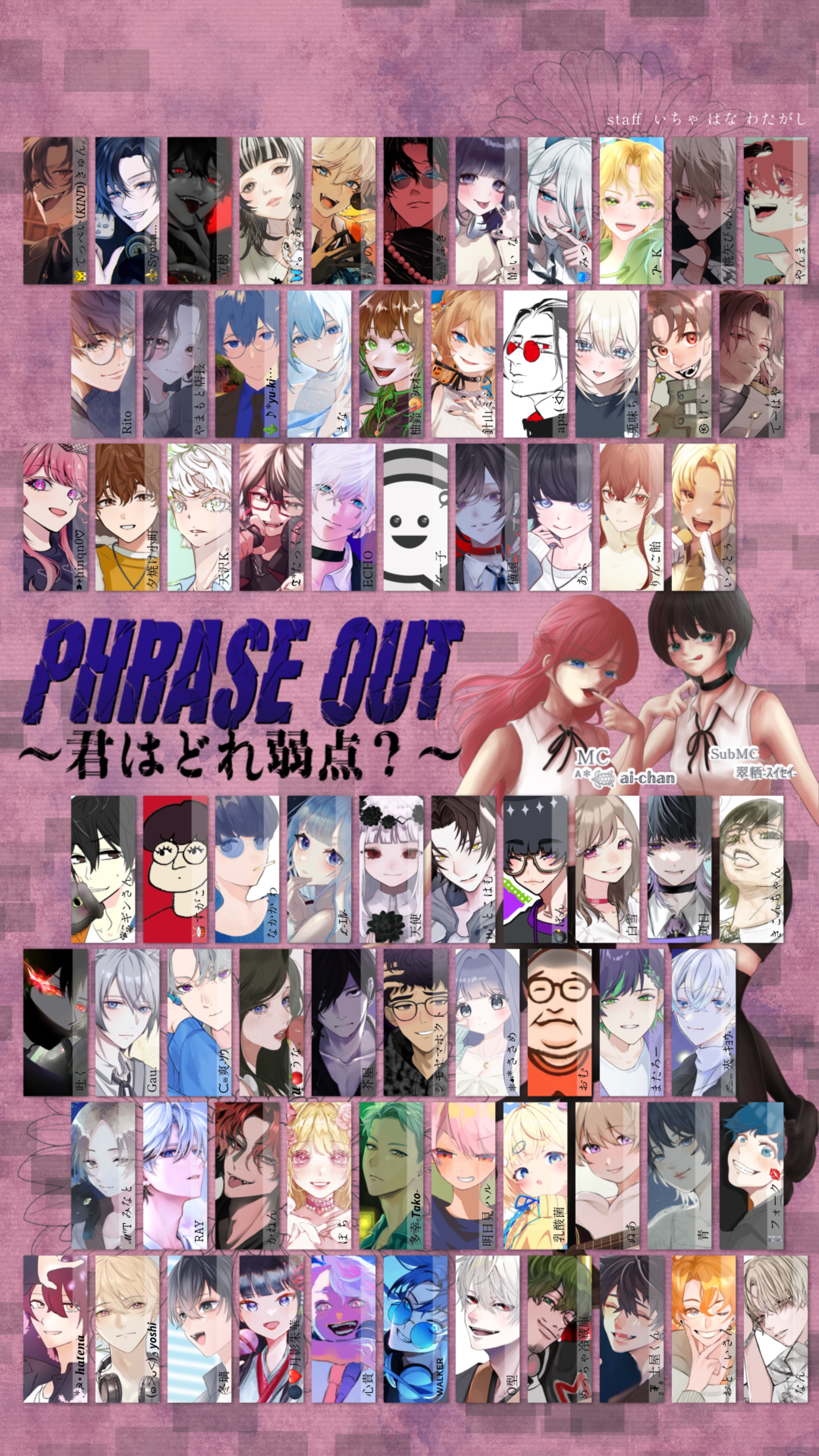 𝐏𝐇𝐑𝐀𝐒𝐄 𝐎𝐔𝐓 〜君はどれ弱点？〜