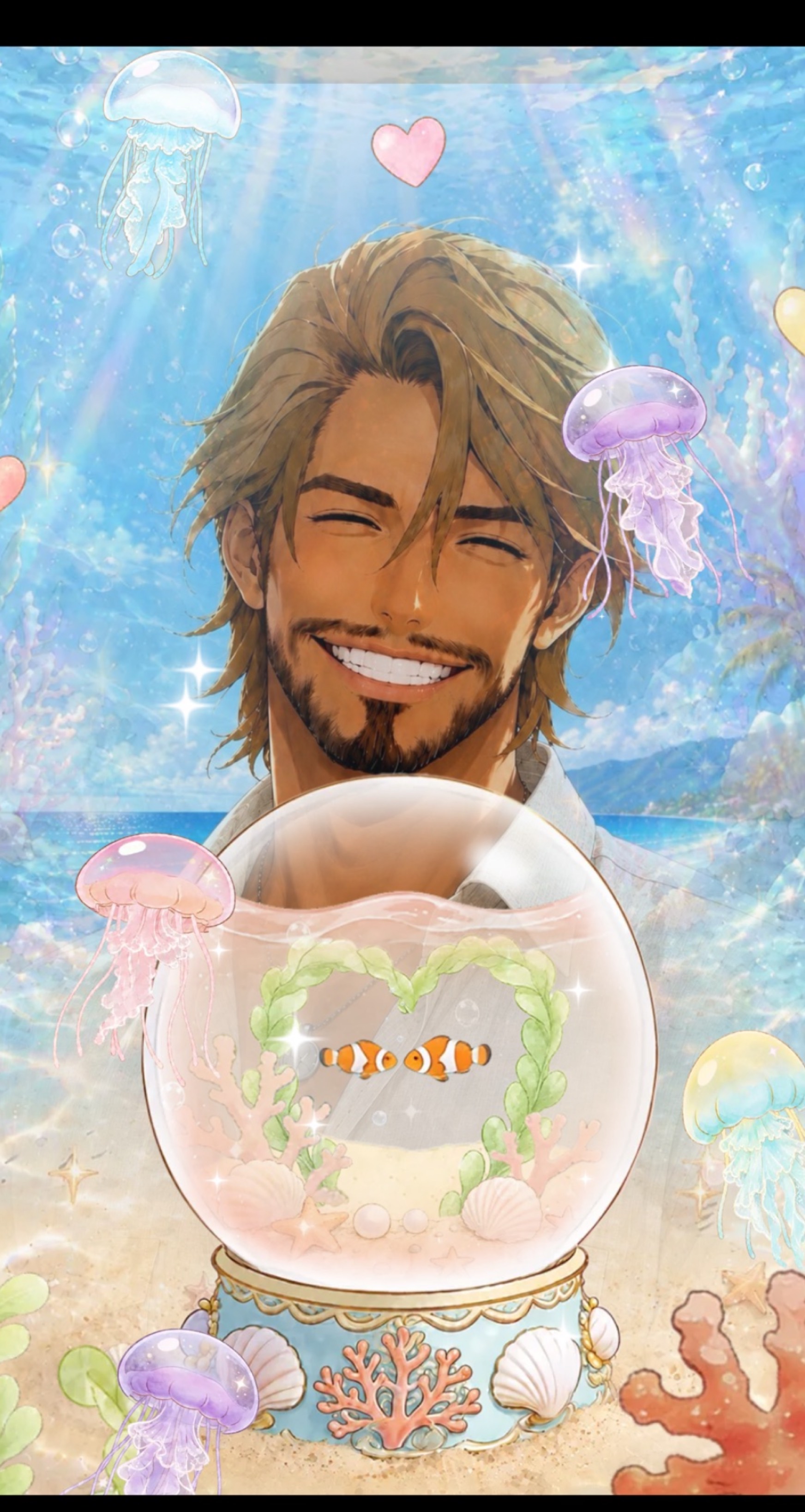 海とおじさん、ええ声とまったり☀️｡°