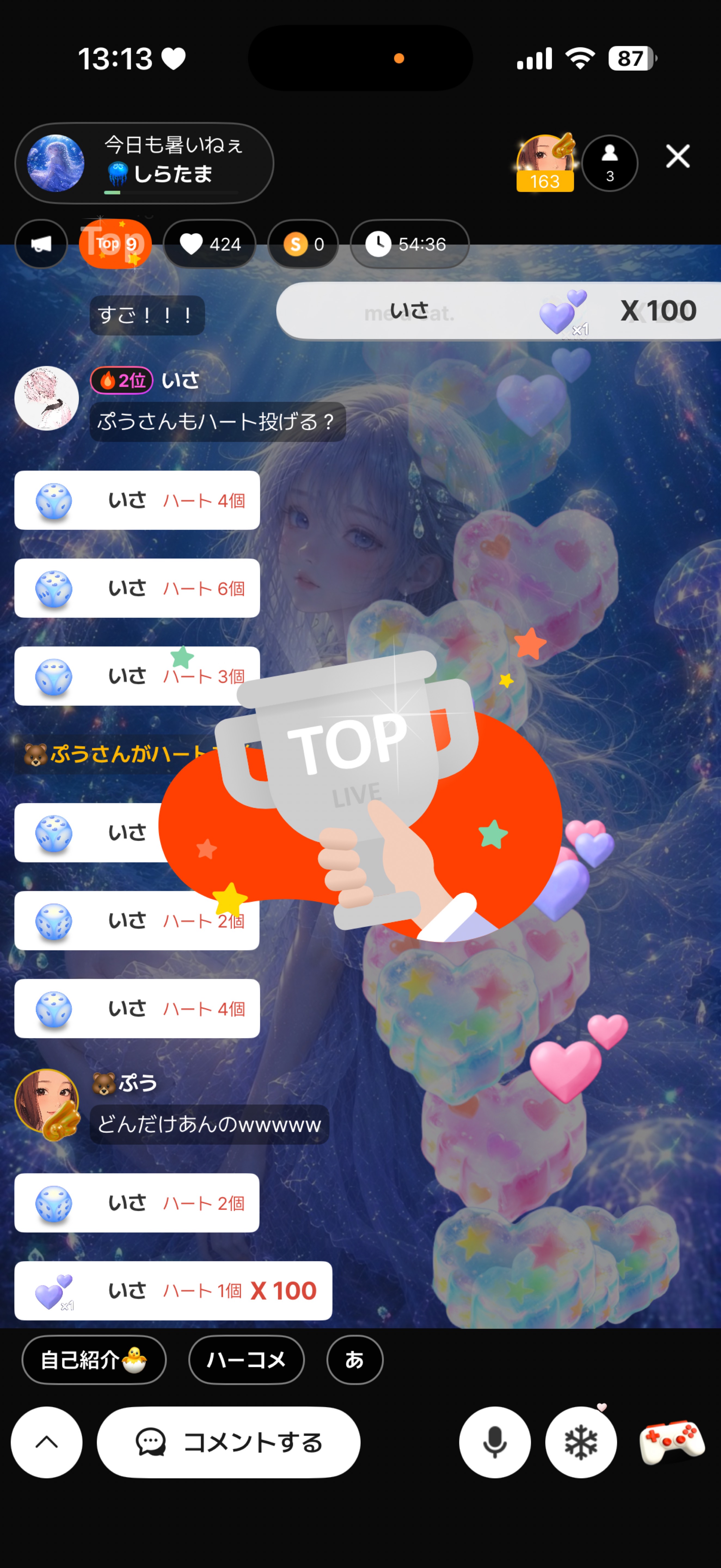 今日も暑いねぇ