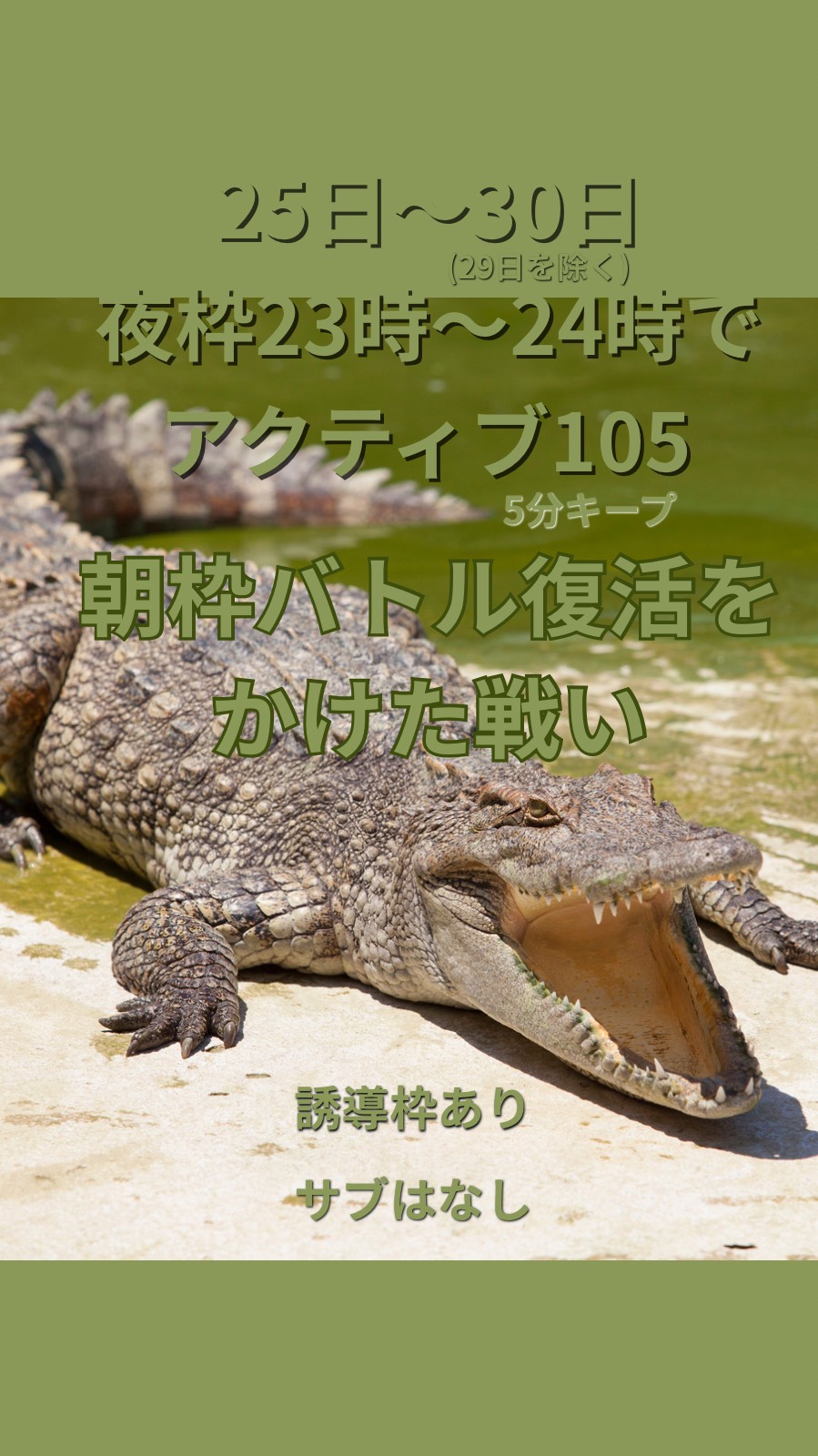 嵐の前の静けさ
