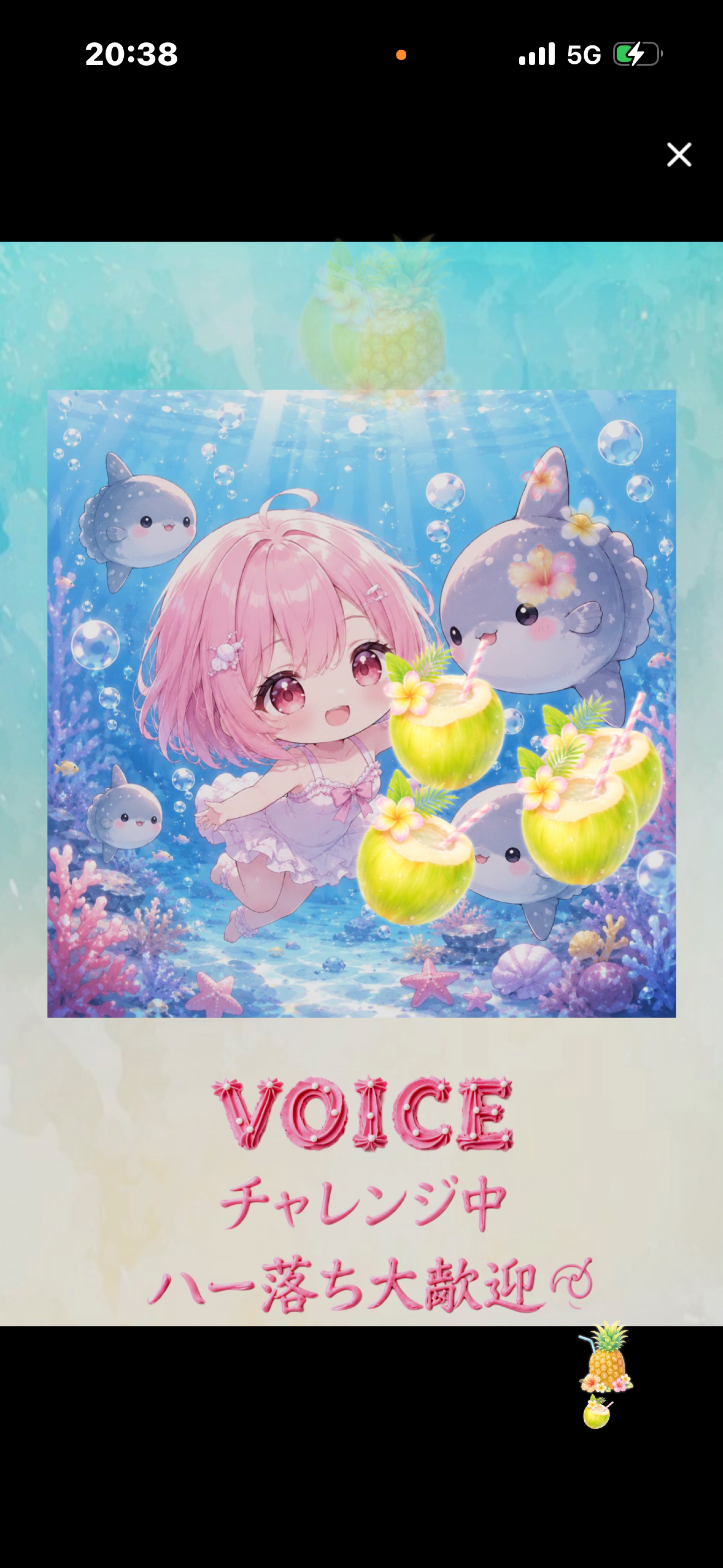 voiceチャレンジ中✨️はー落ち◎