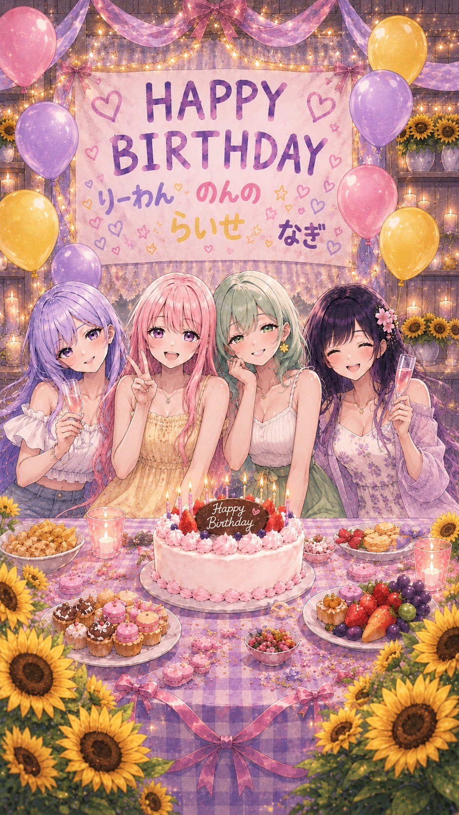 【7月誕生日's】4人でおしゃべり♡