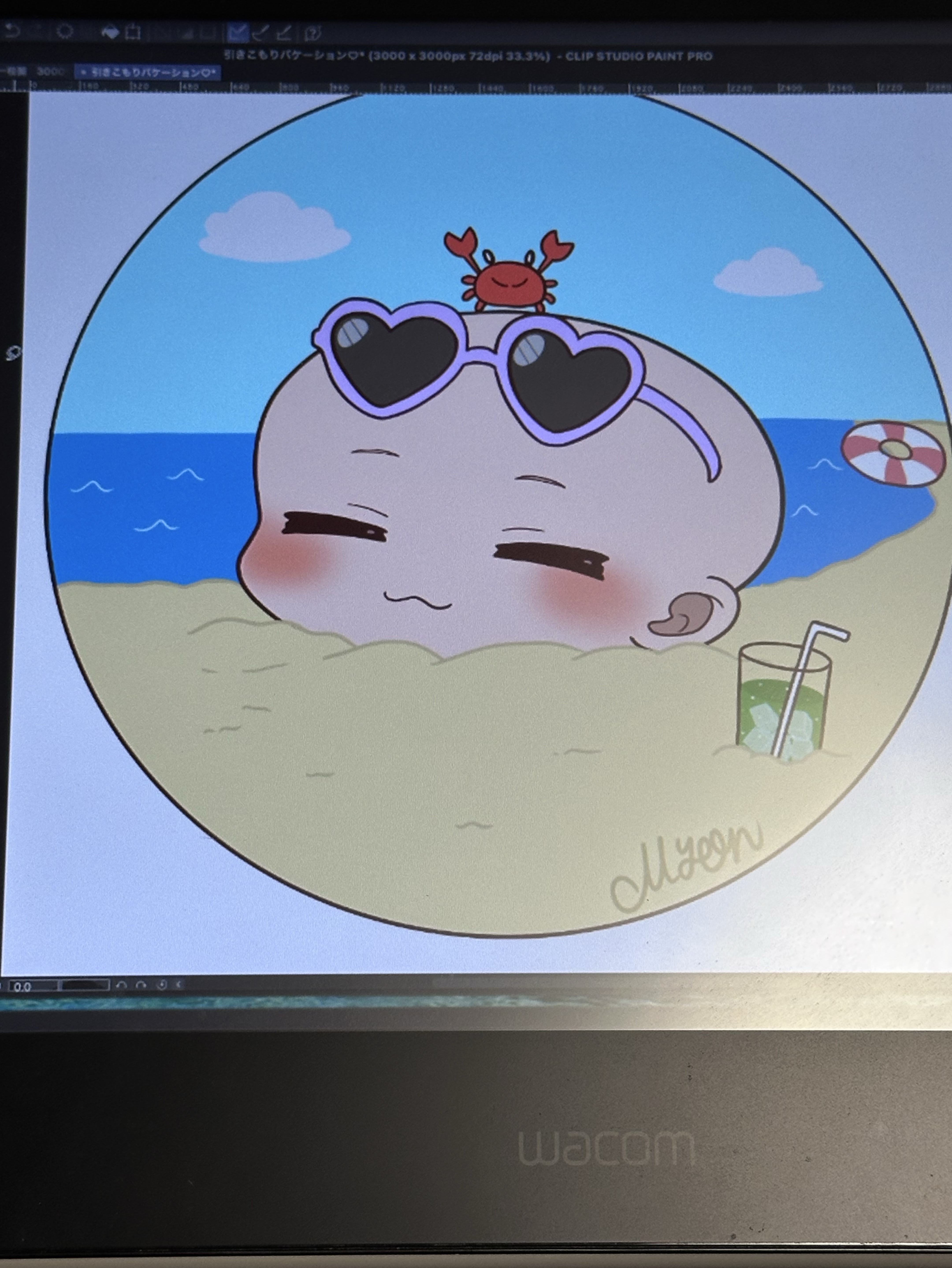🌴量産イラスト『ひきこもりバケーション』