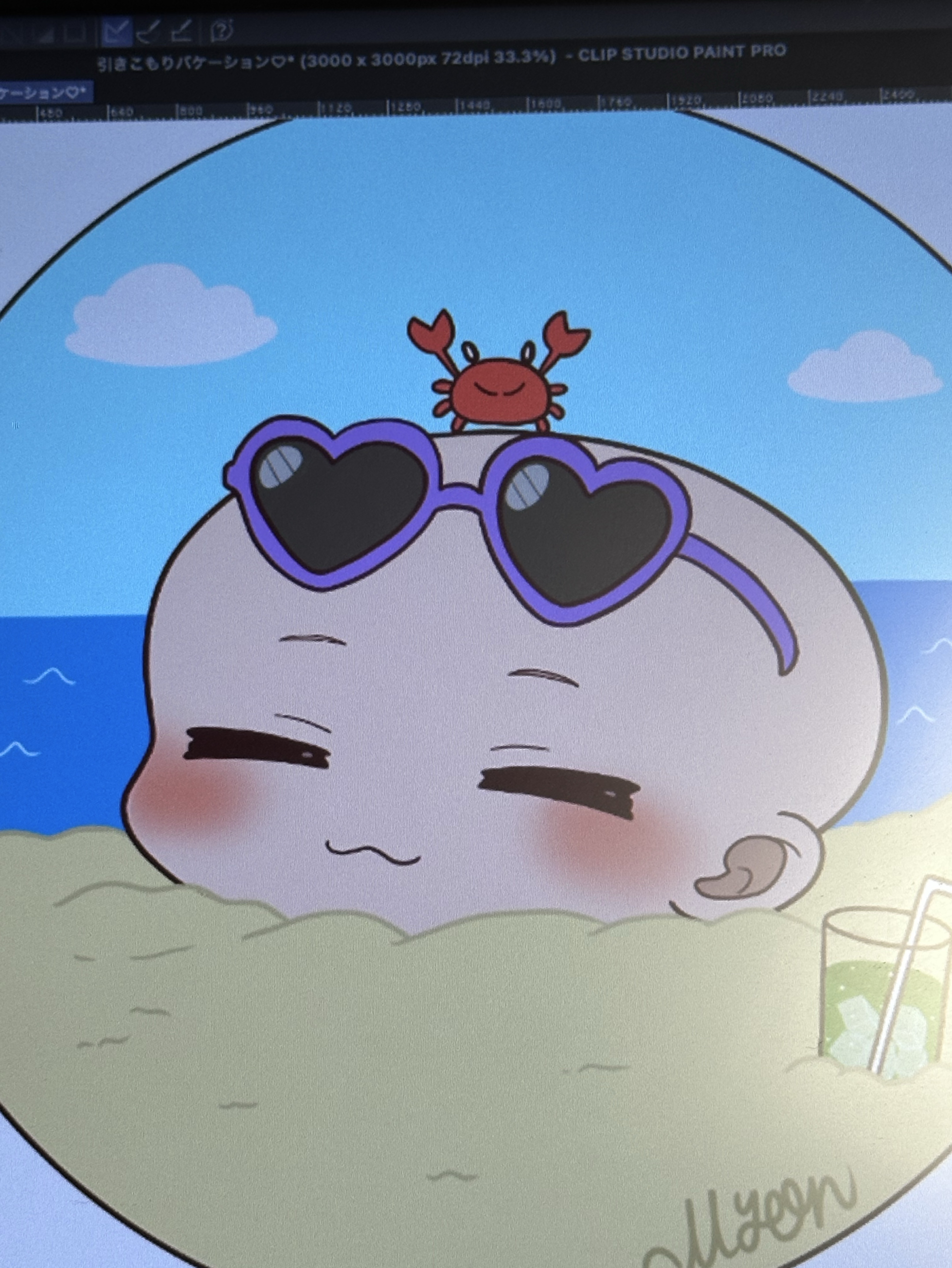 🌴量産イラスト『ひきこもりバケーション』
