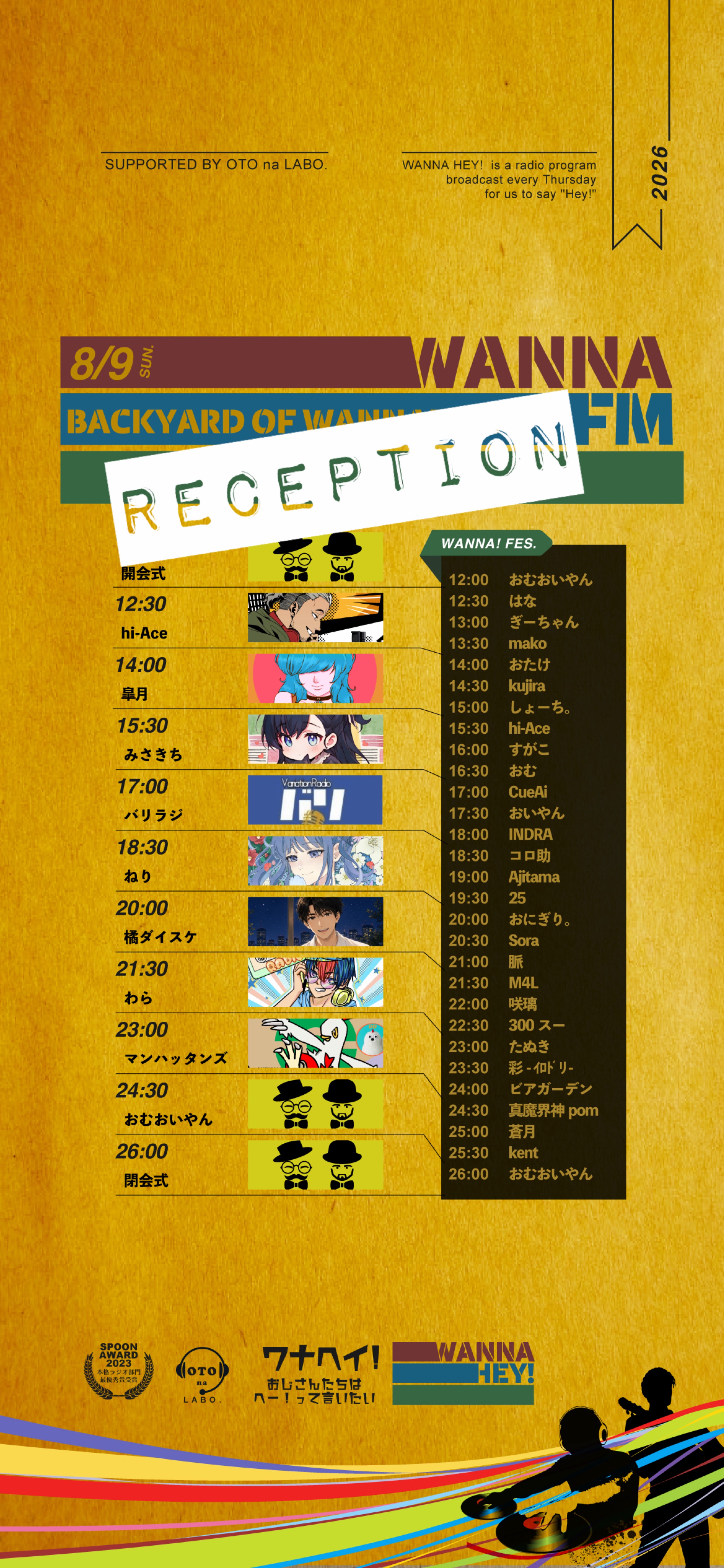 WANNA!FES. reception