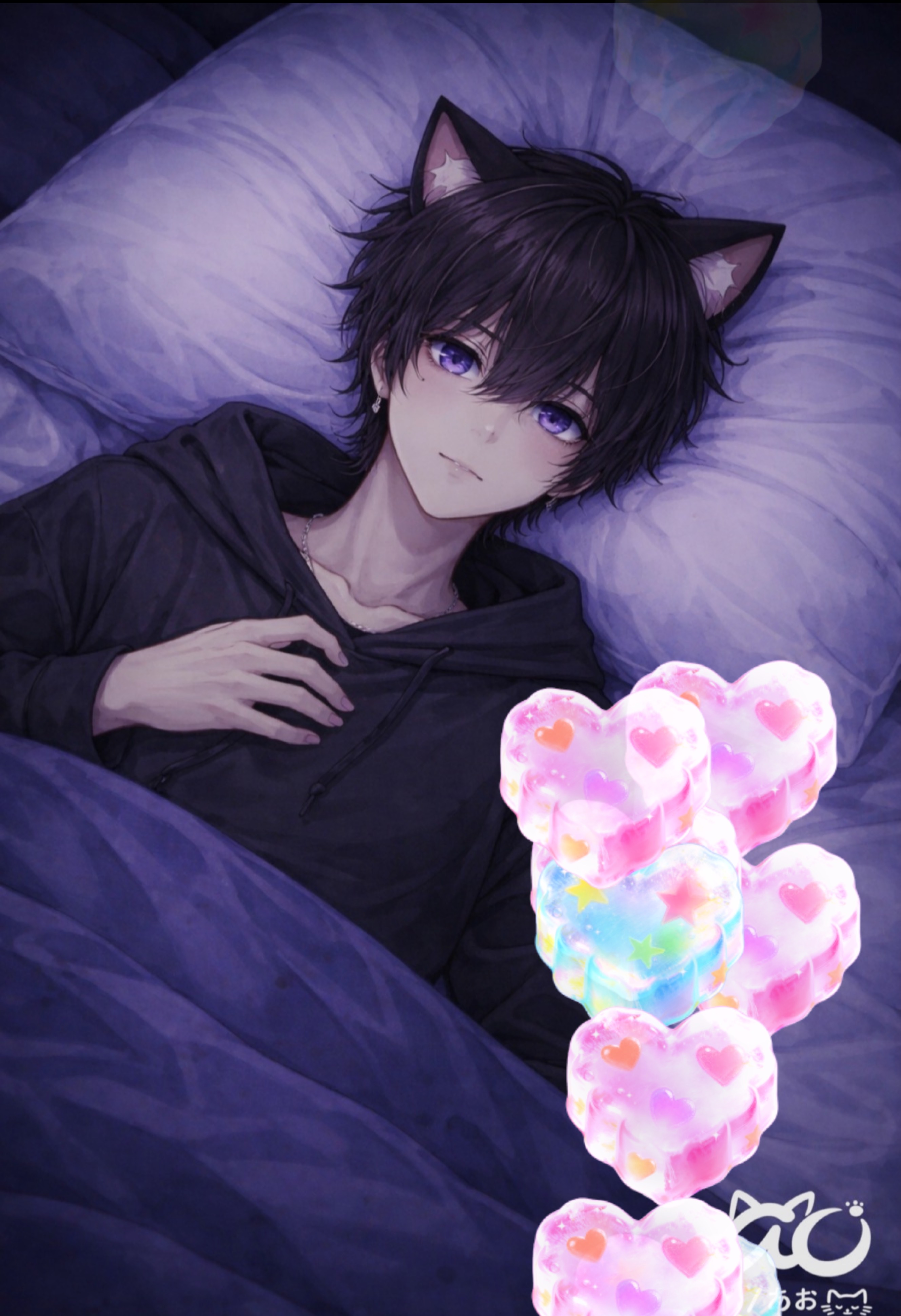初寝潜◎おやすみ待ってる🌙 #450