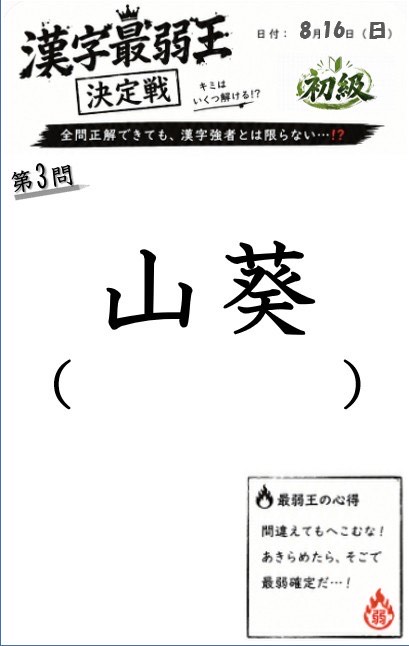漢字最弱王決定戦👑