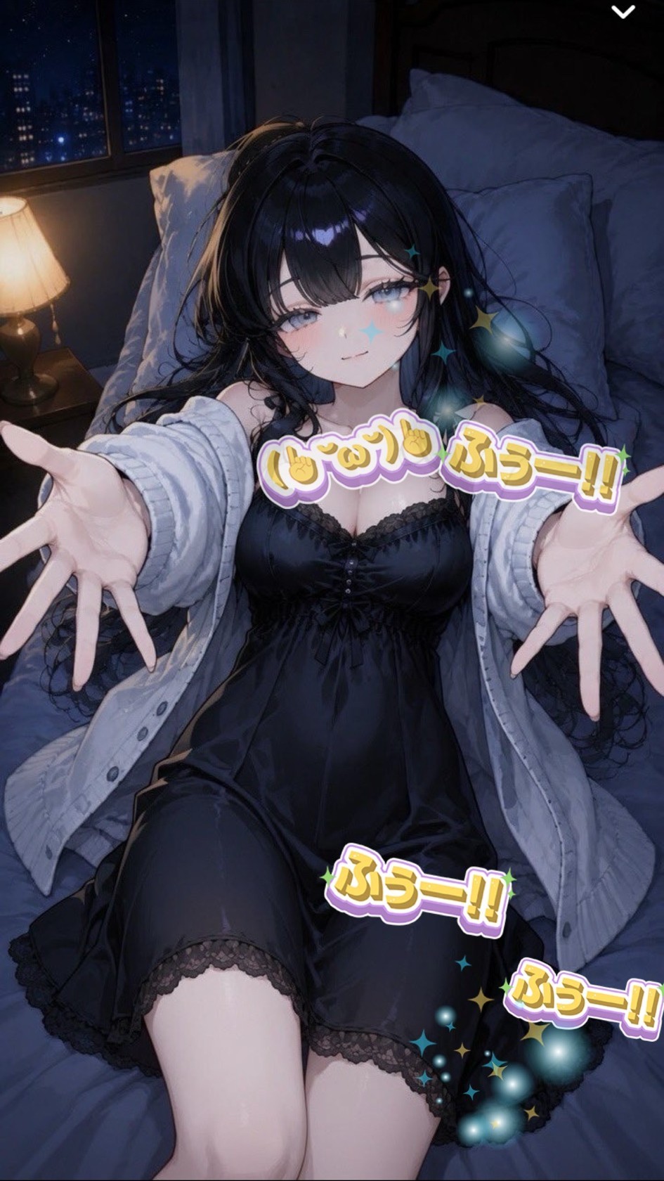 初潜️⭕️寝落ち💤目が合いましたね👀