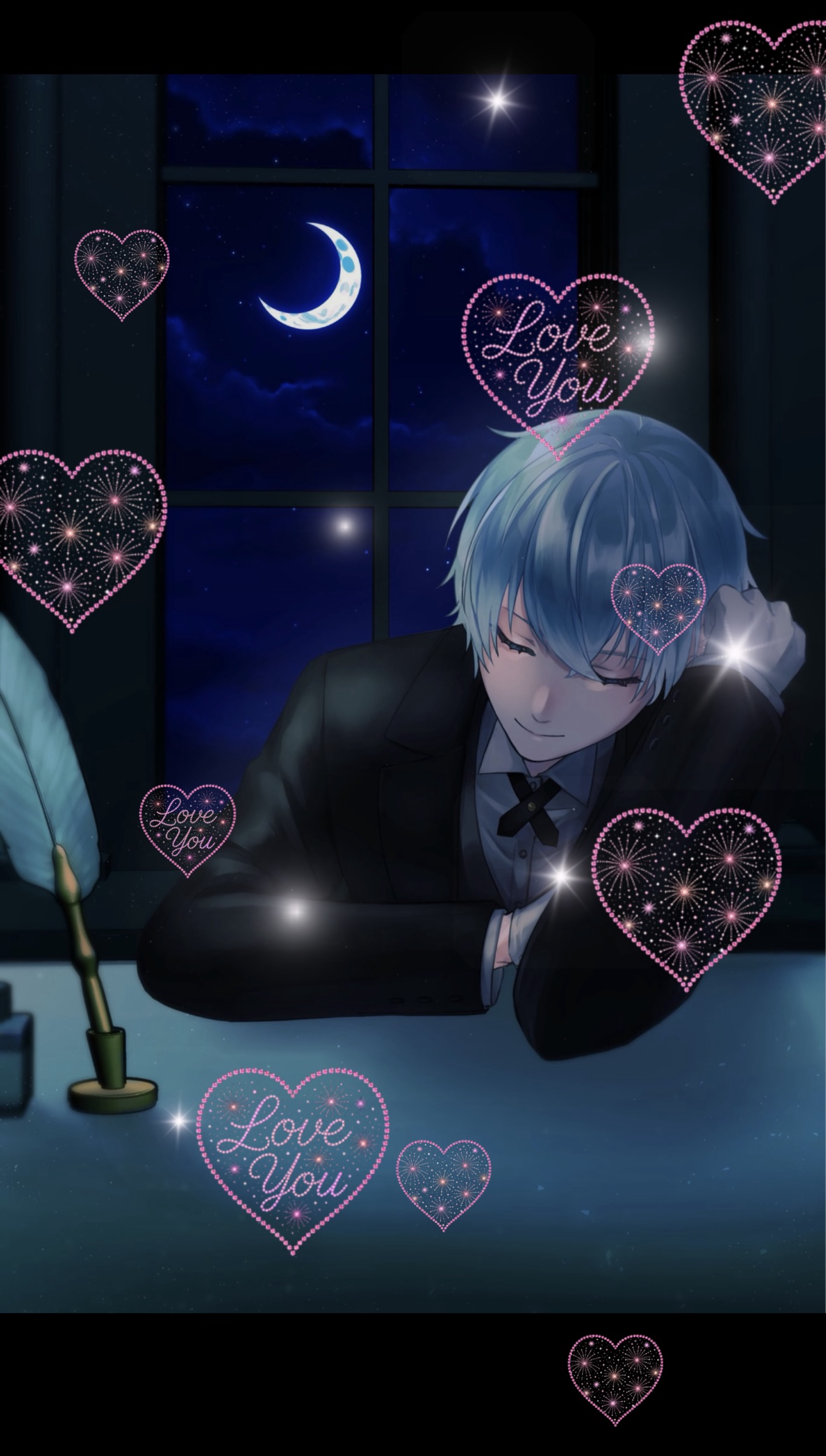 夜更け、君の居場所  . °