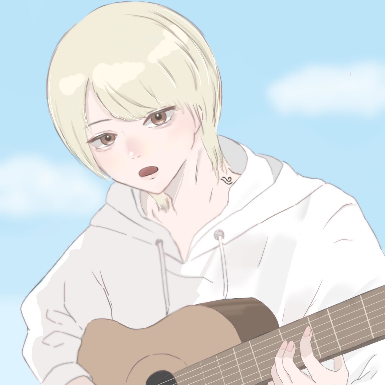 お昼の弾き語り
