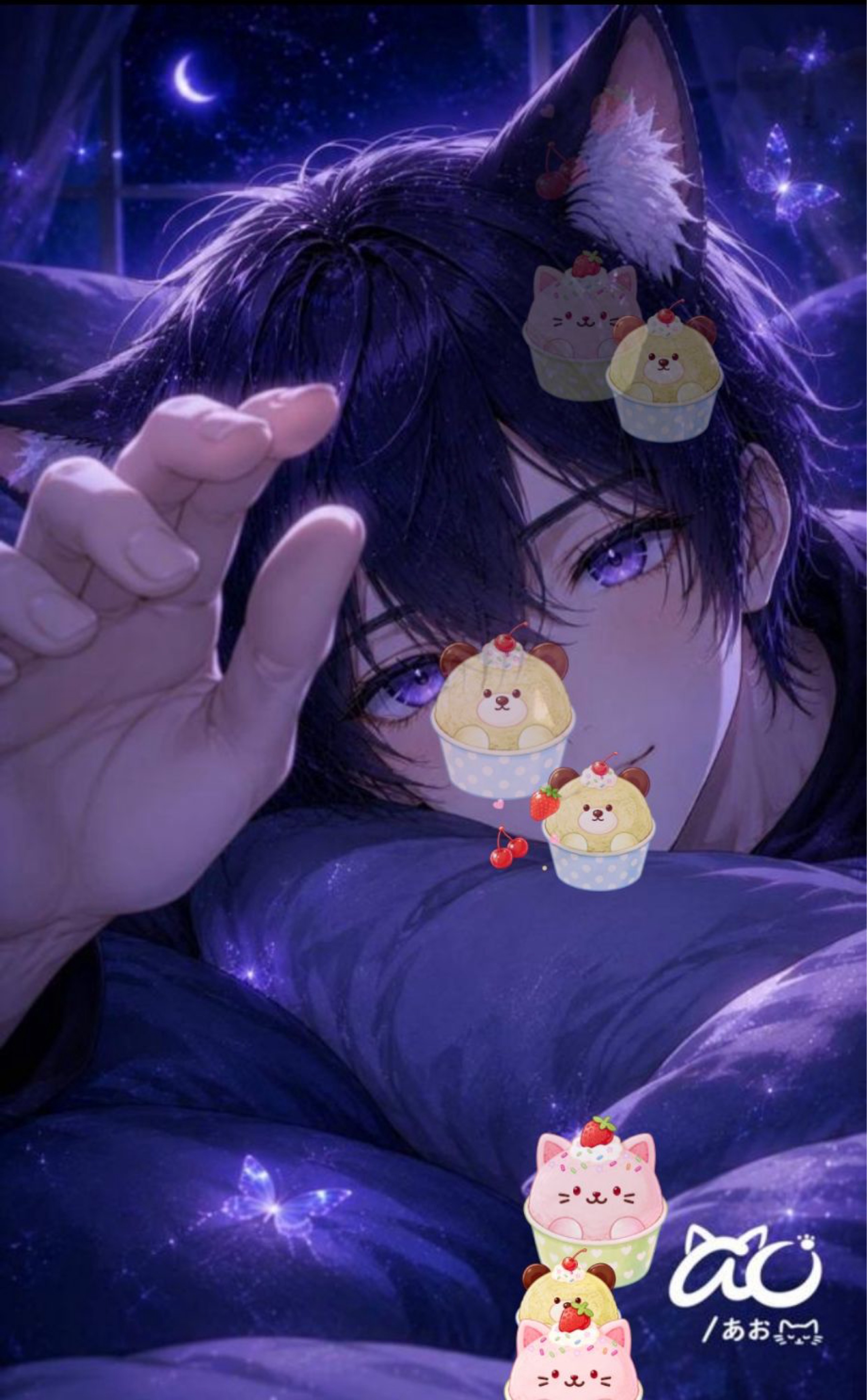 初寝潜◎おやすみ待ってるね🌙#494