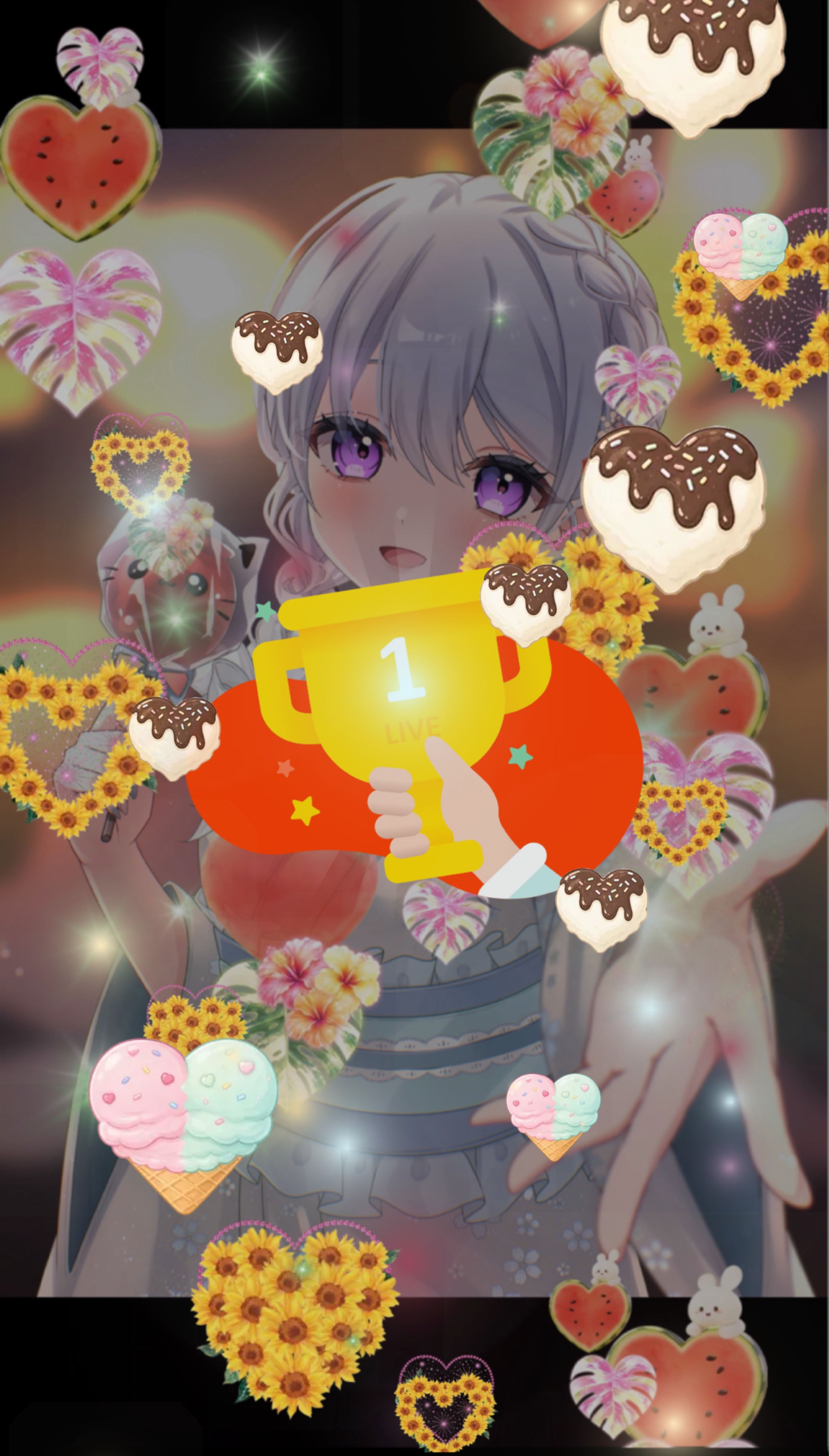 飲みながら