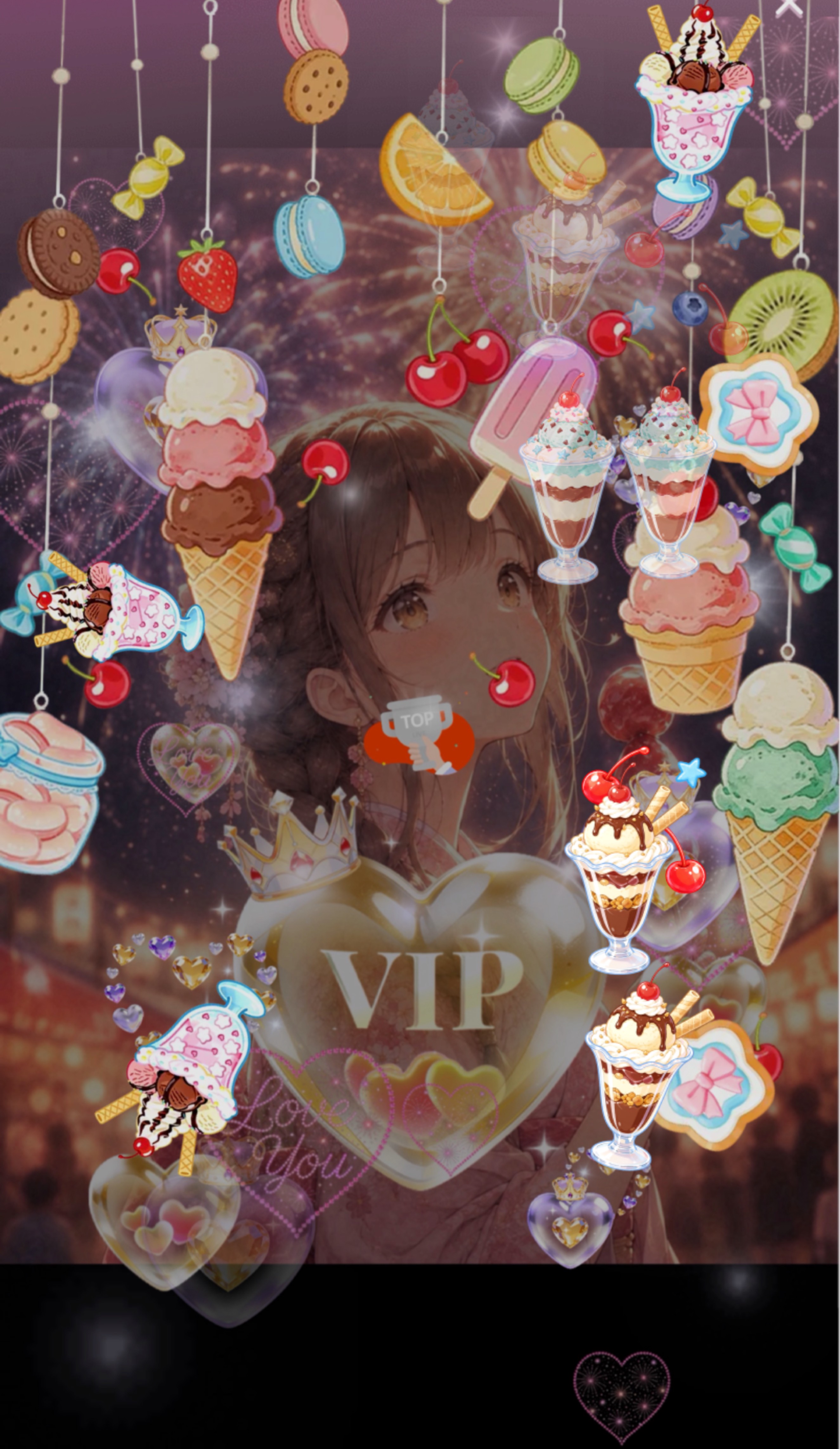 寝る前に話そ♡☽