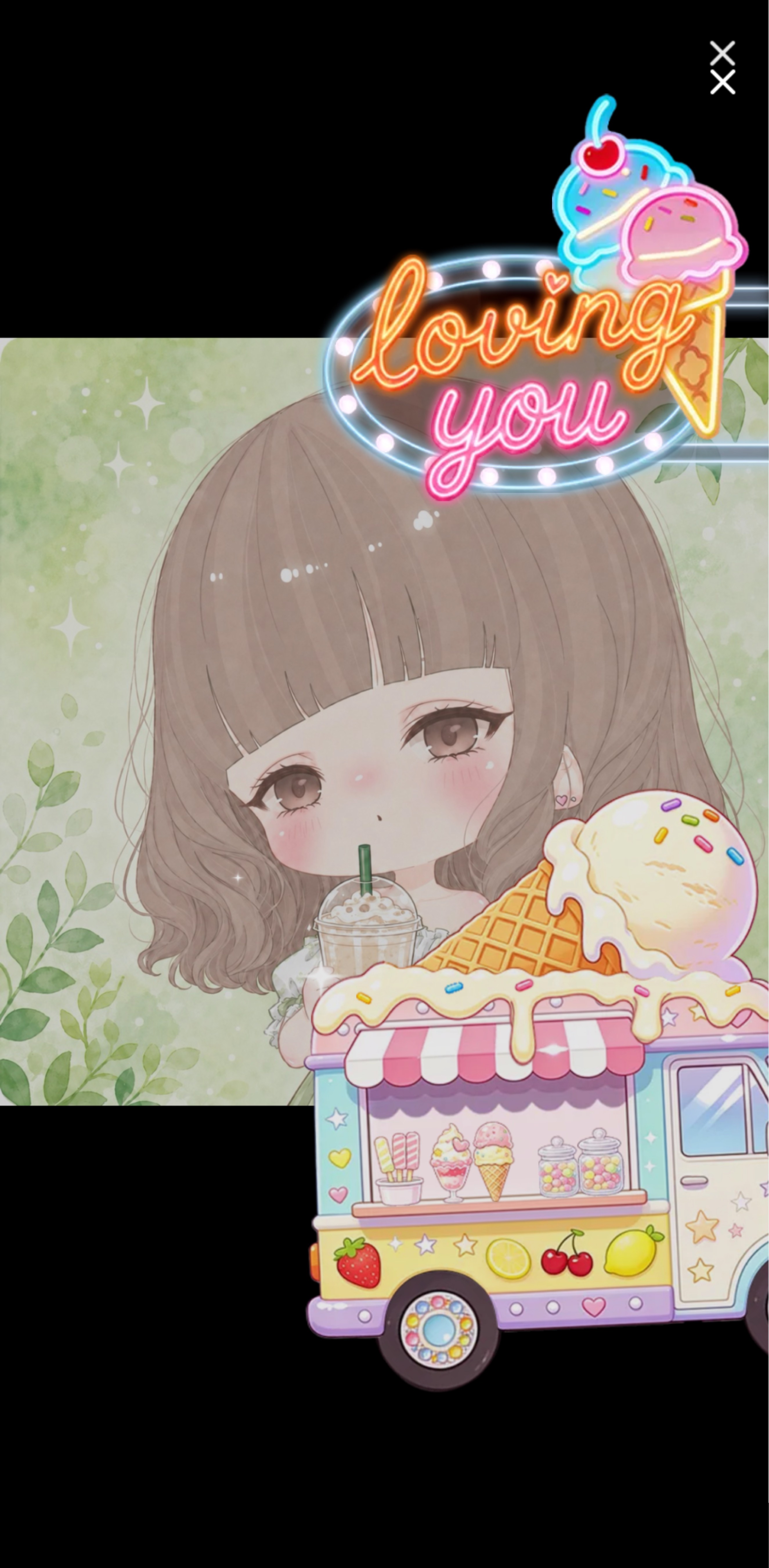 ハート2000個沼に落として♡