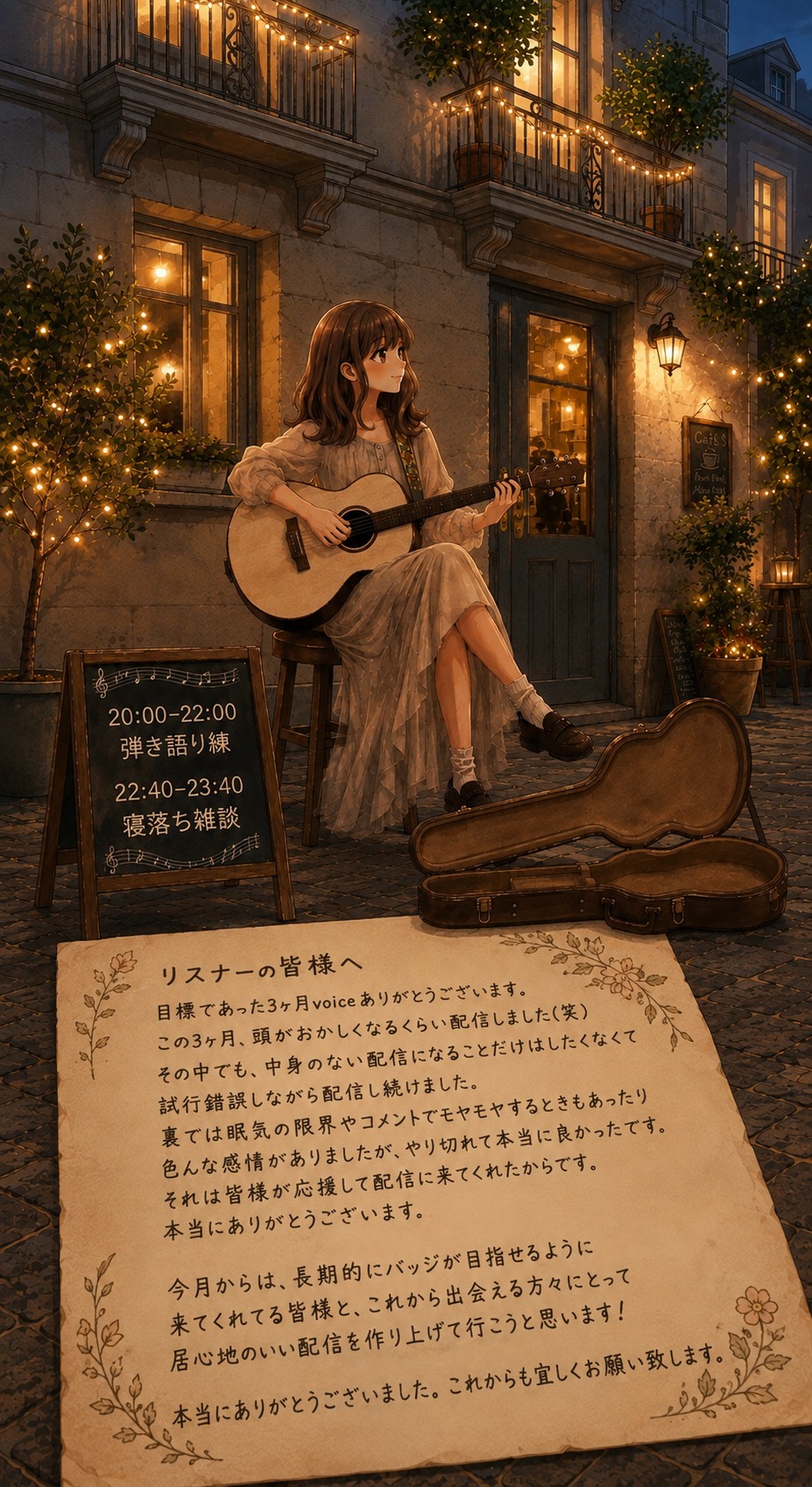 【♡落、潜〇】弾き語り練習𓂃◌