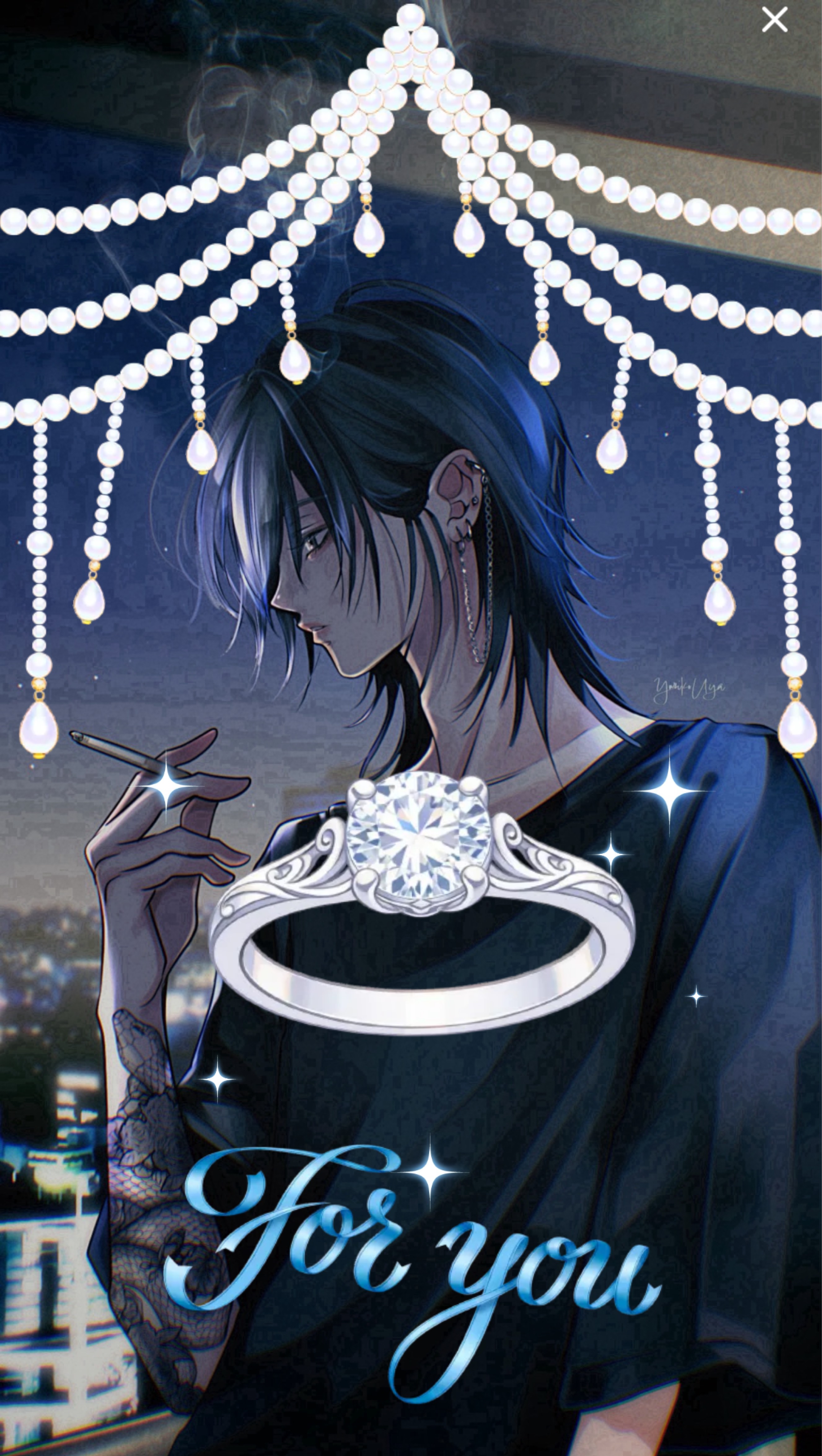 初寝潜◎  鳥が鳴くまで一緒にいて