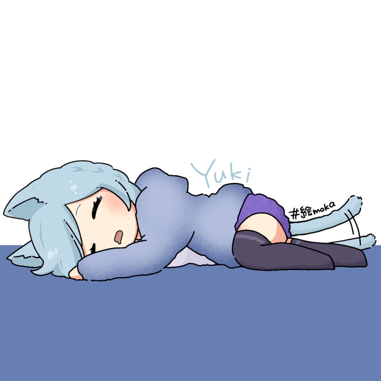 転がりながら少し(*ｐω-)｡O゜