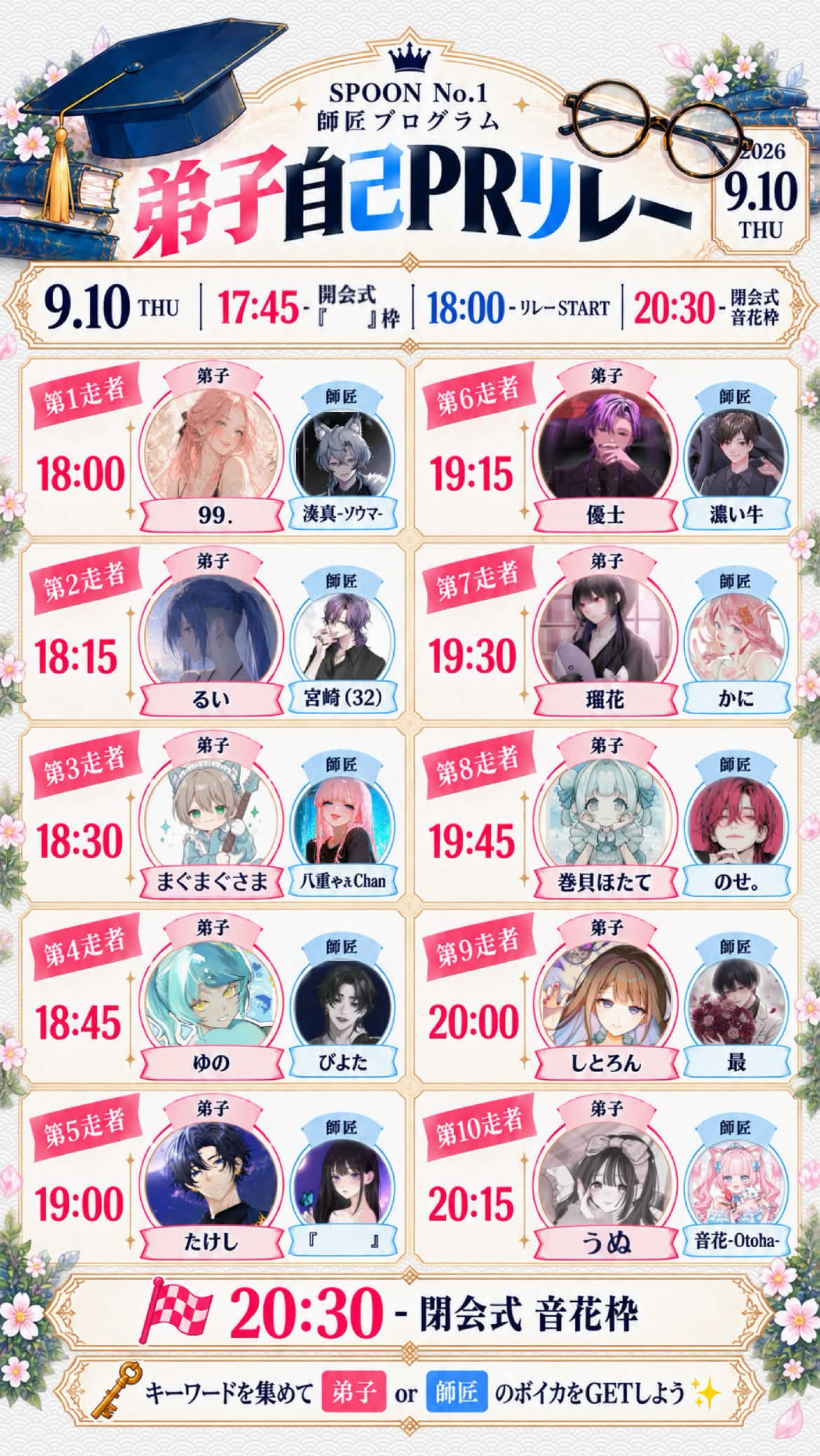 来てくださると嬉しいです