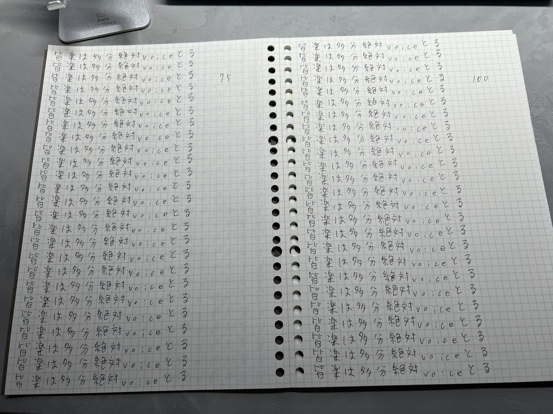 336回書き取るまで終われない枠