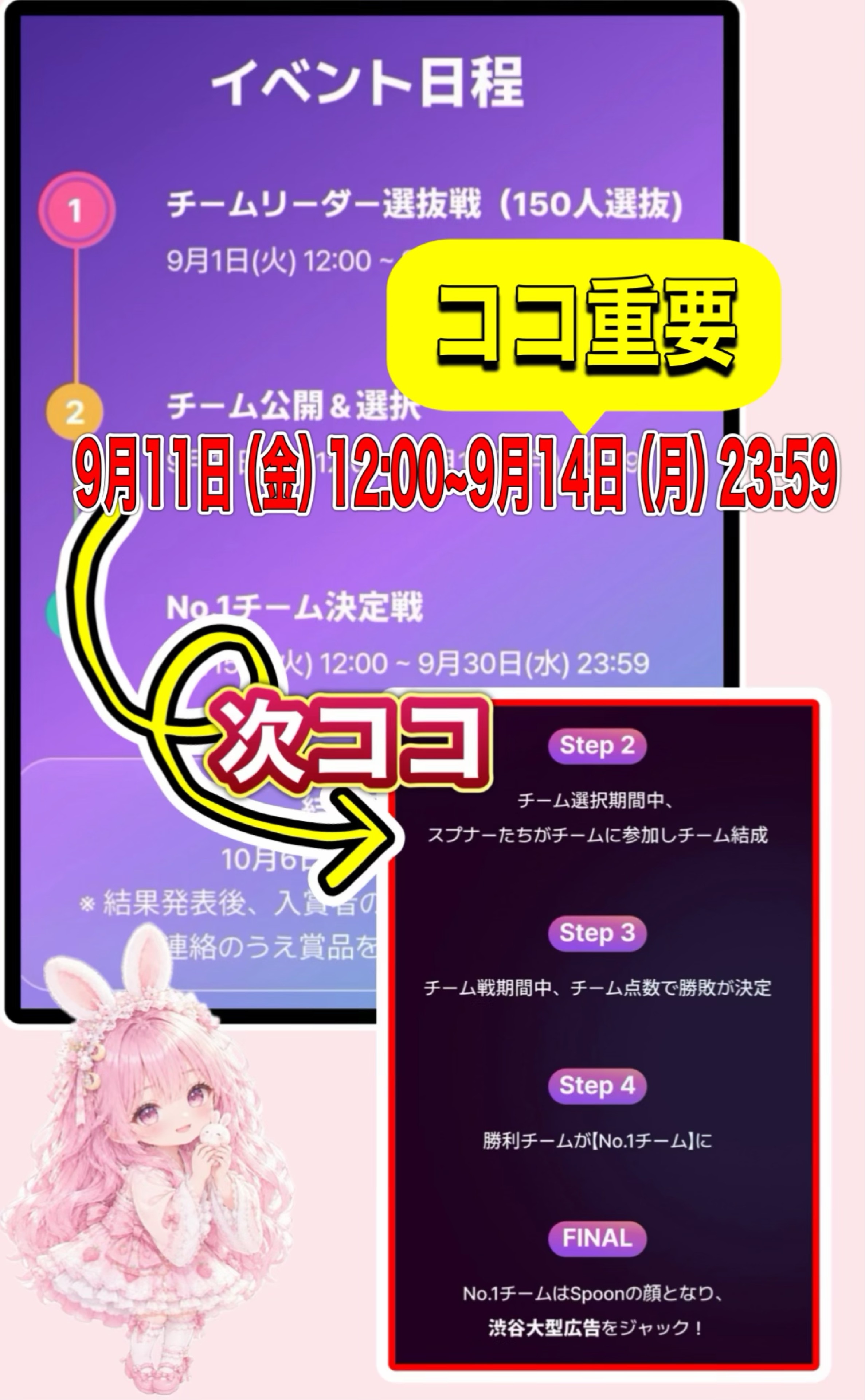 お願いがあります😆一緒のチームになろう
