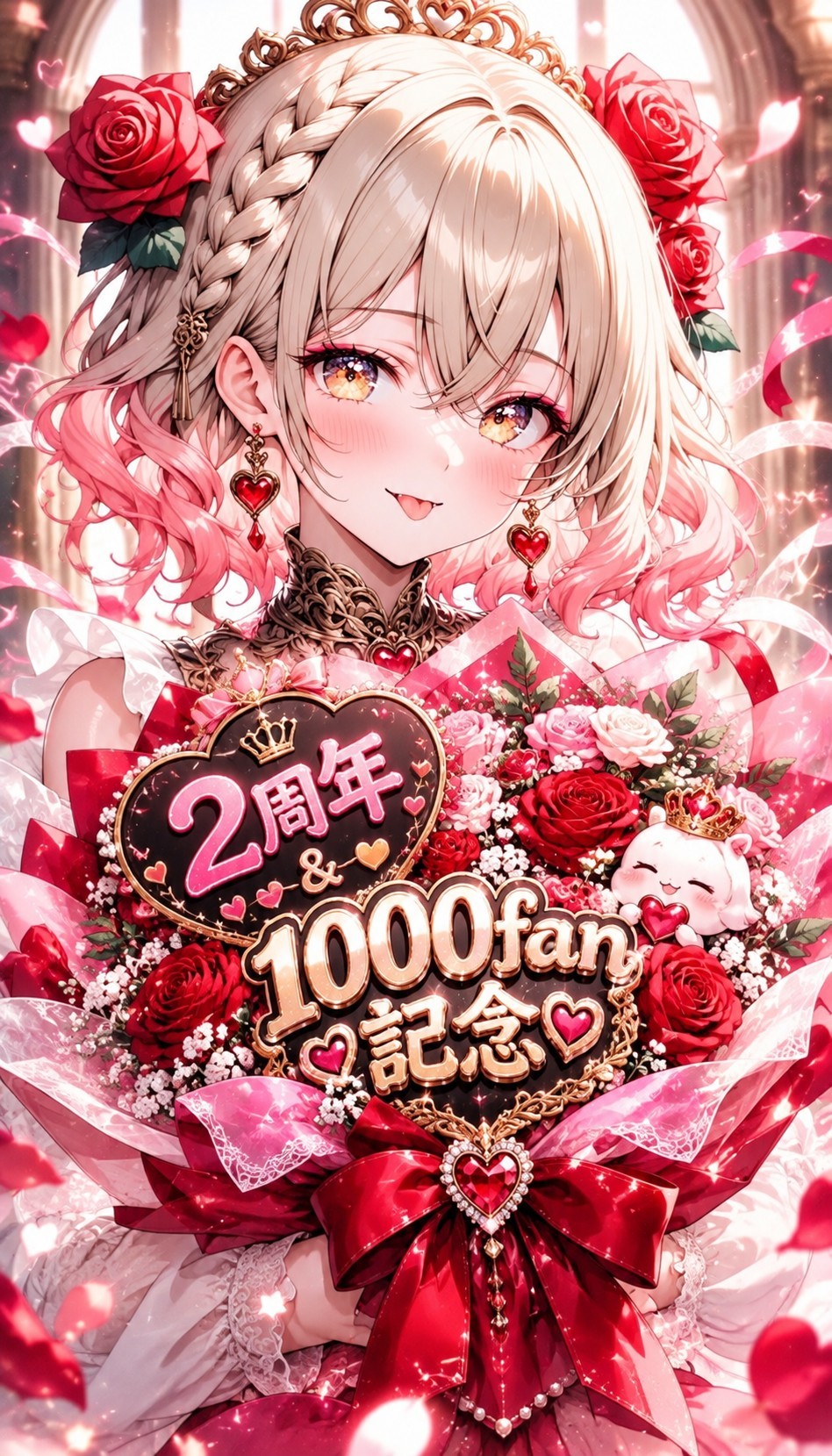 2周年＆1000ファン記念日🎉
