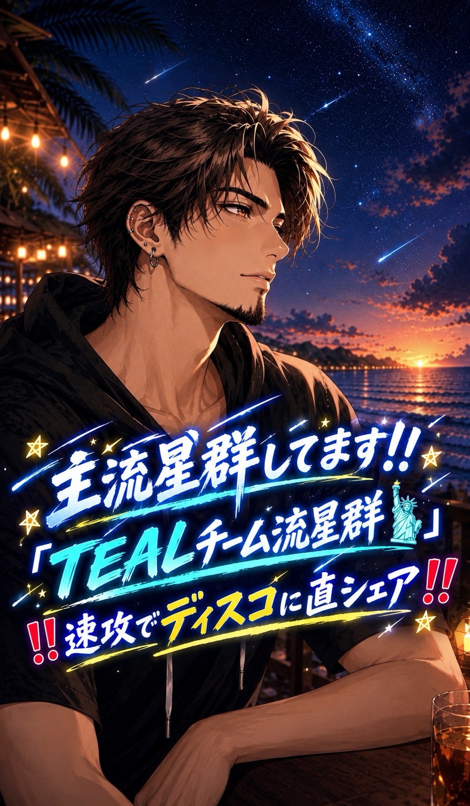 TEALチーム🗽流星群やろっか‼️