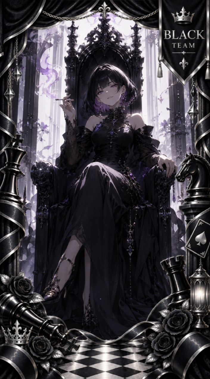 🌙534 ブラック/誰でもおいで