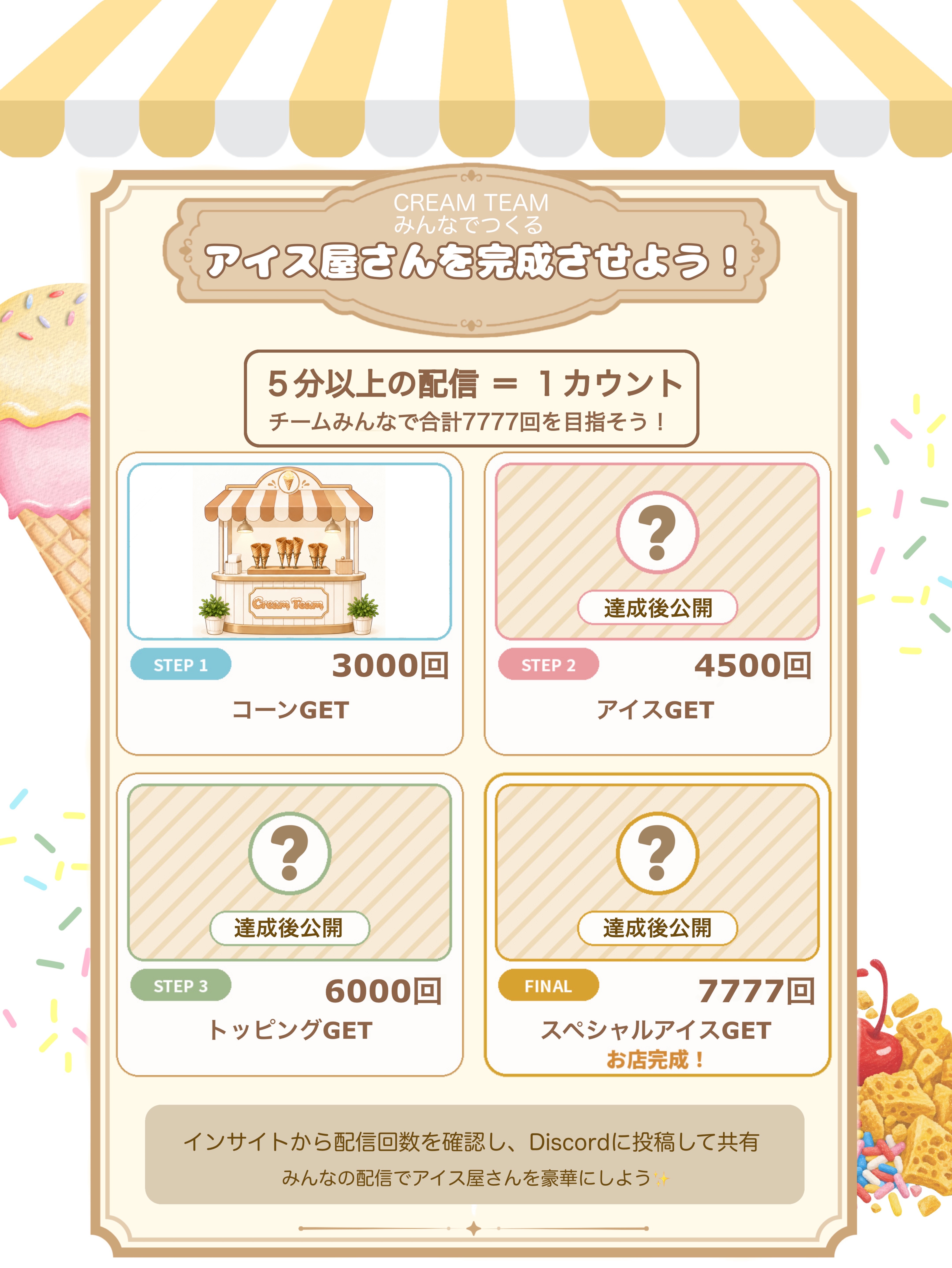 🍨一斉配信🍨みんないらっしゃい！