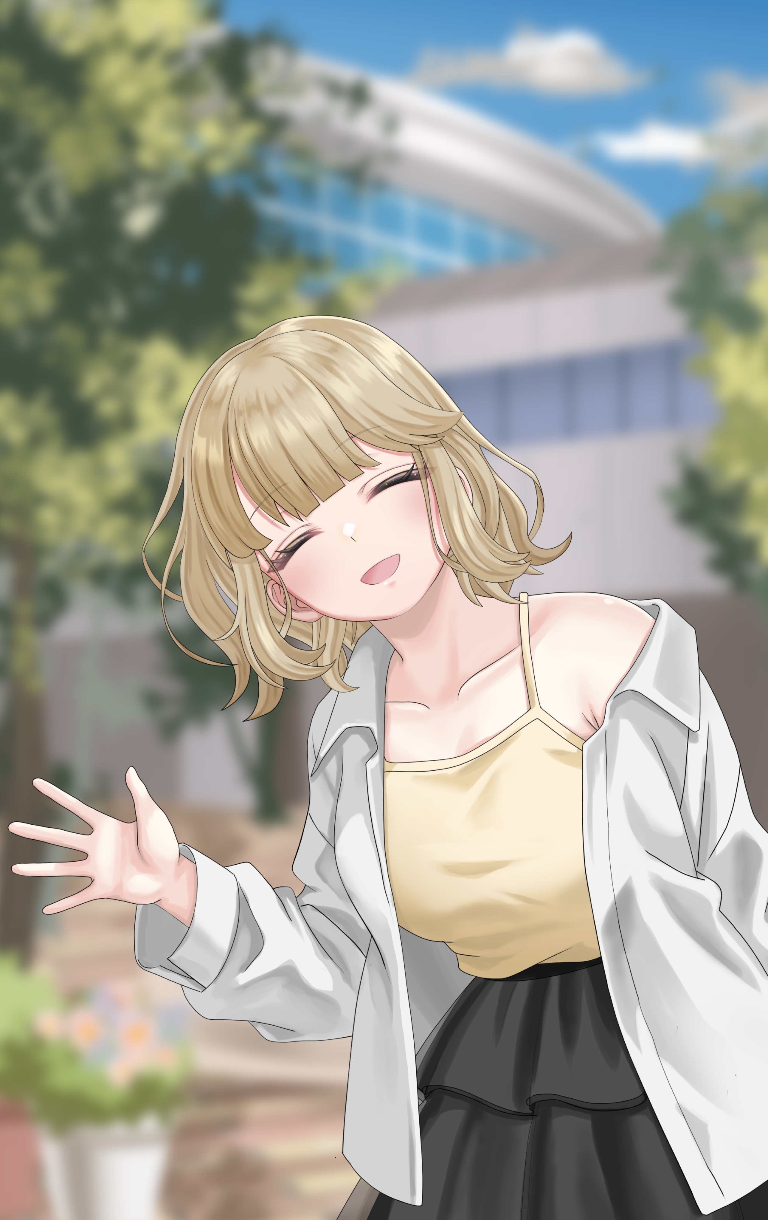 んっはよん！