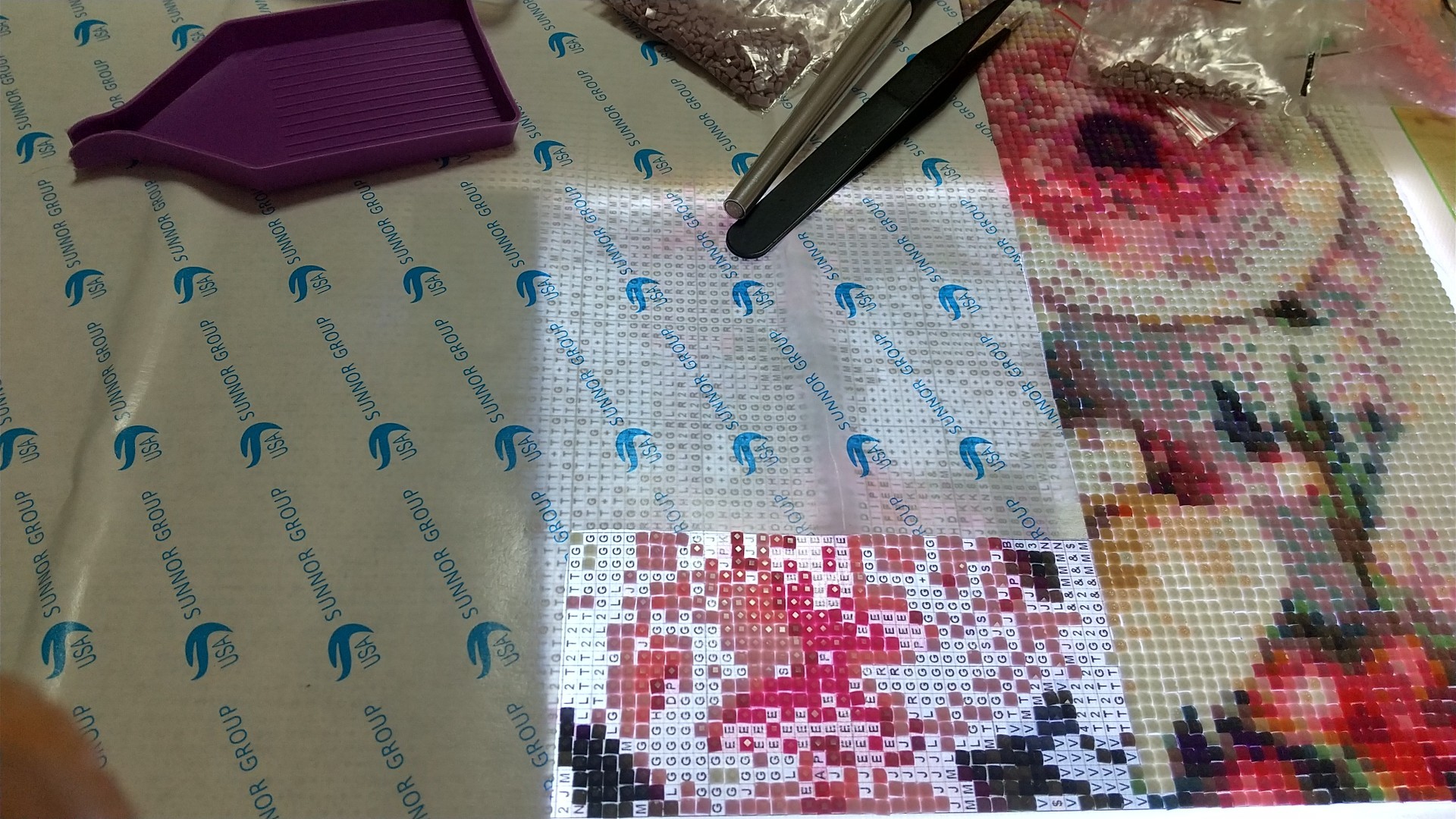 ダイヤモンドアート制作枠