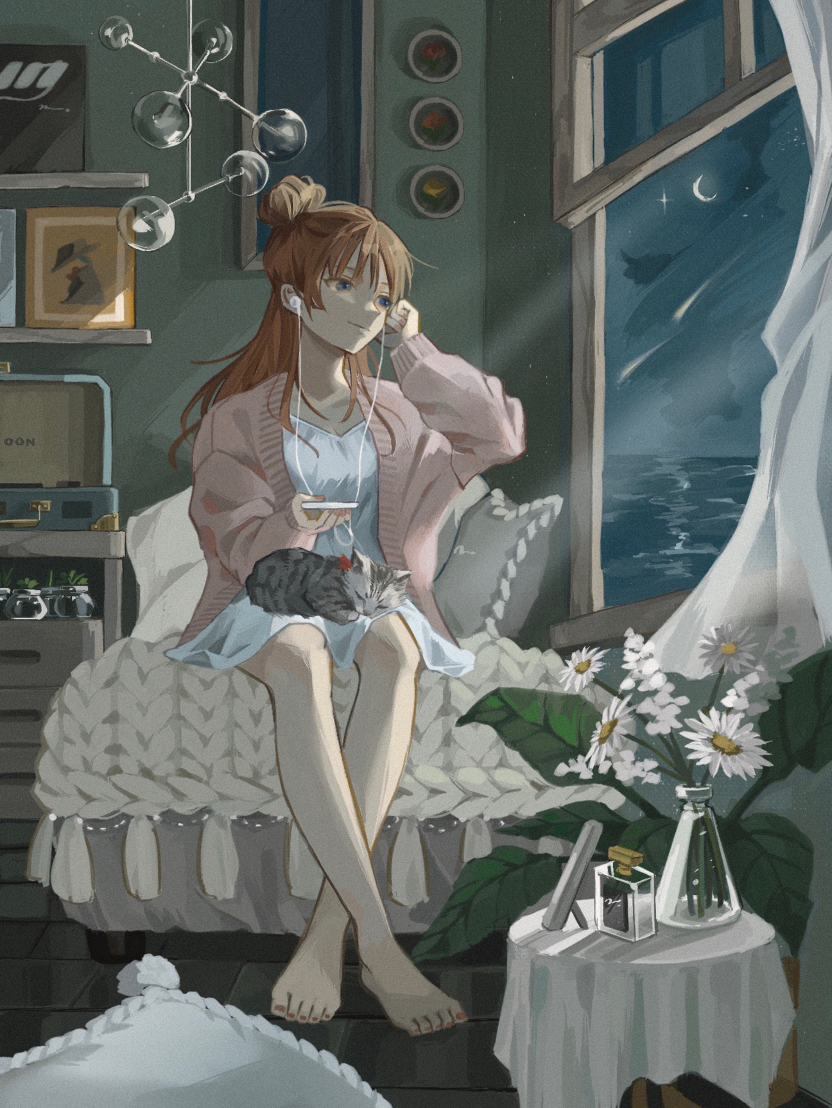 夜更かし。