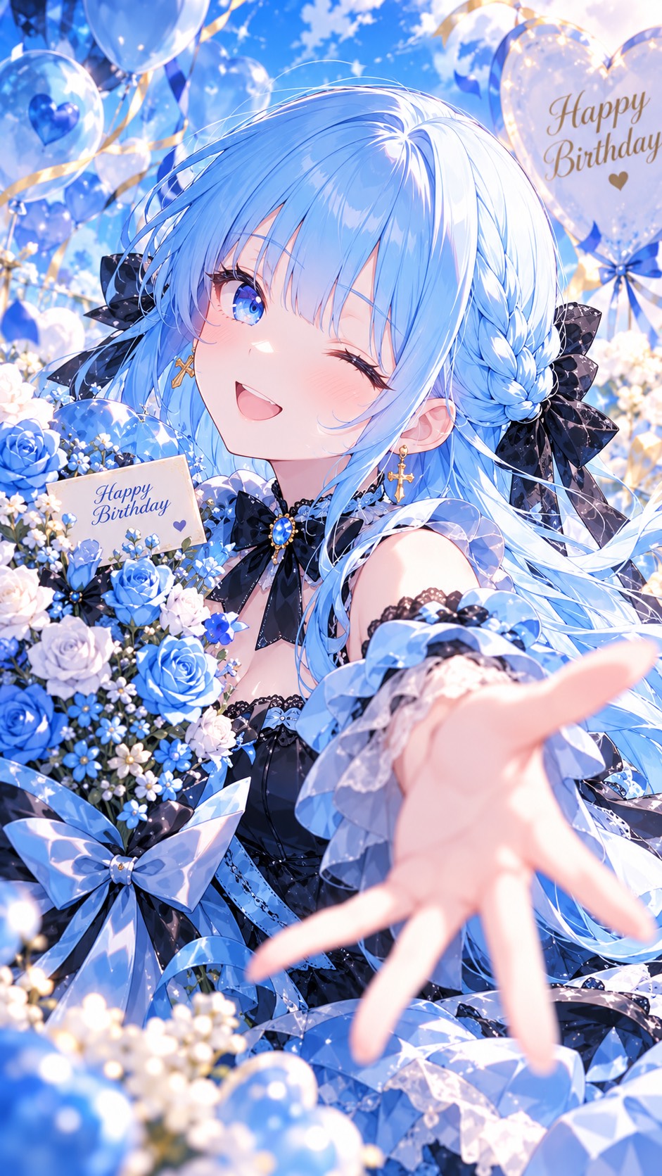 🫐◎おはよぉ＆おめでといいにきてꕀ⋆