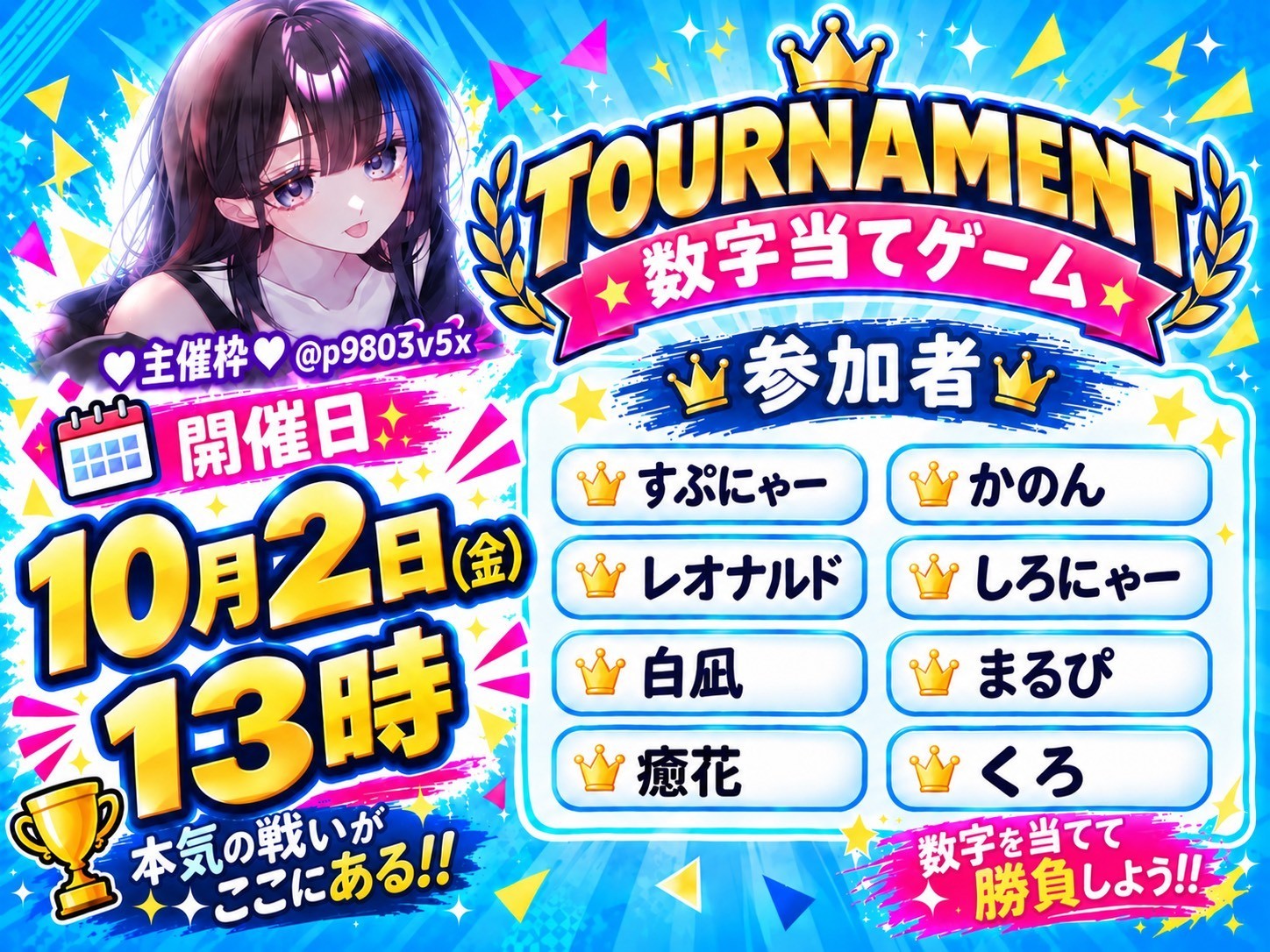 数字当てゲーム- ̗̀ 🎮𓈒⋆͛