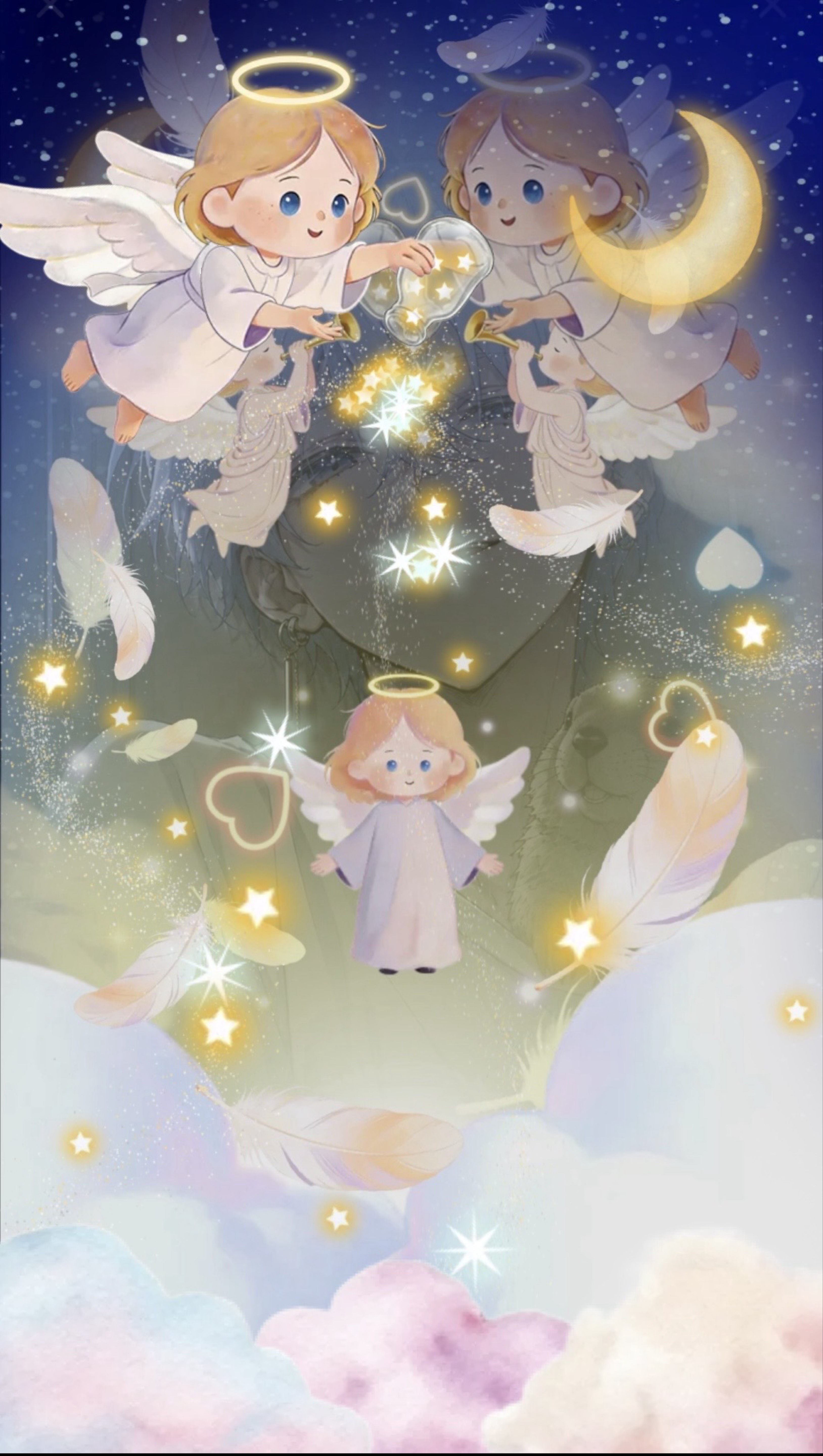 夜更け、君の居場所  . °