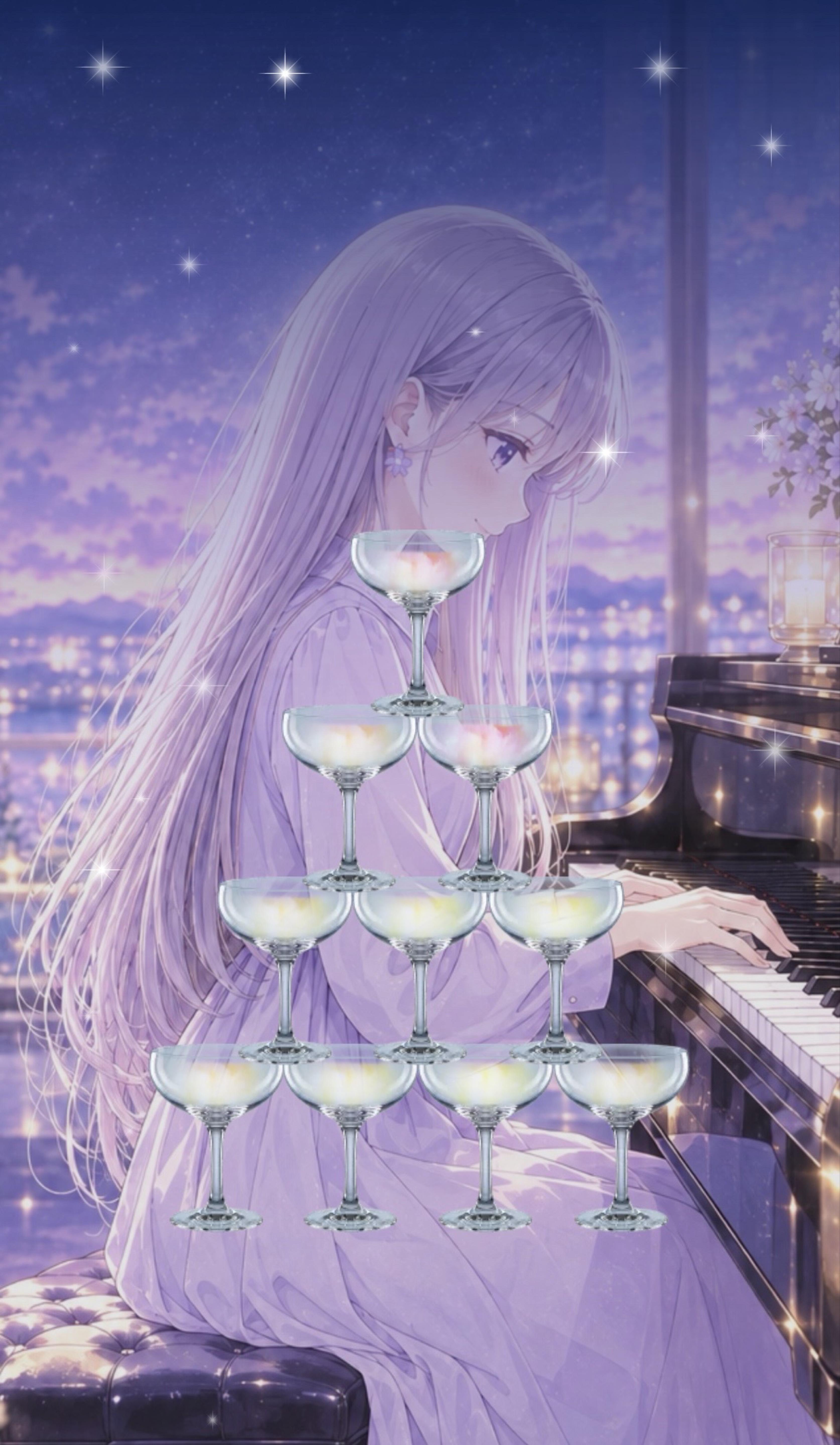 初潜〇ピアノ練習