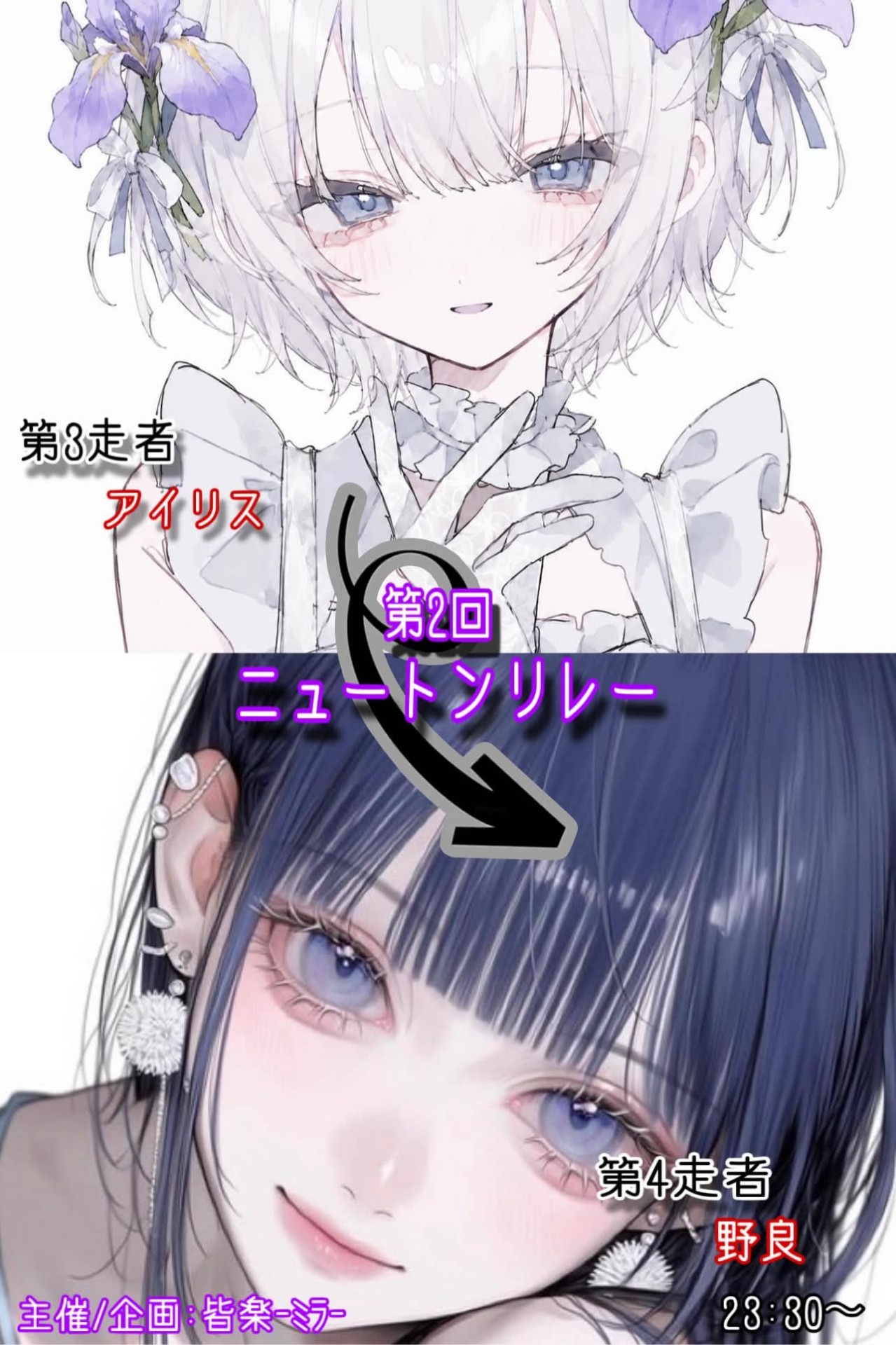 ニュートンリレー引力T第3走者
