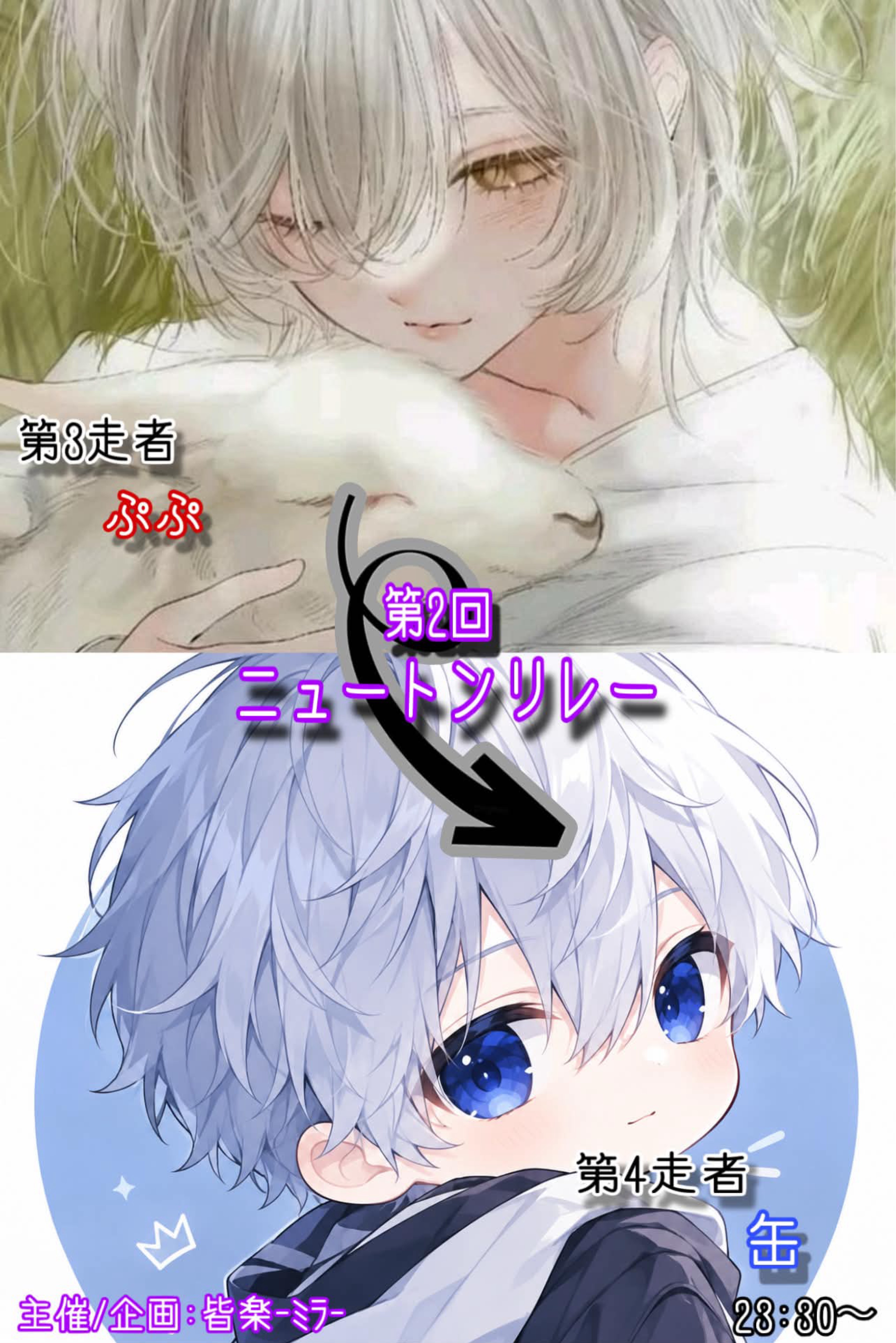 ニュートンリレー 万有T 第3走者