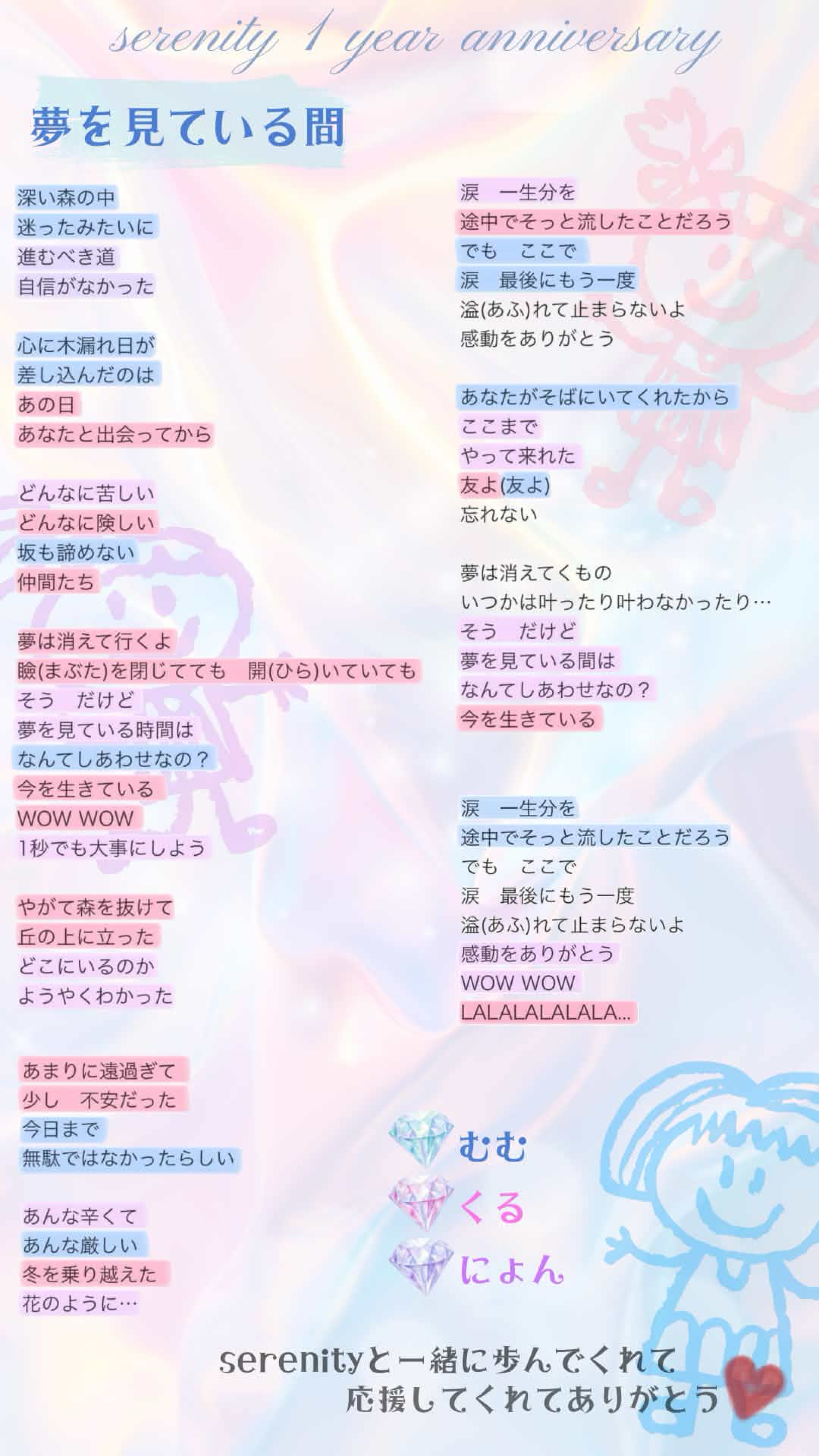 🌷SERENITY 1周年🥕🥚🎀