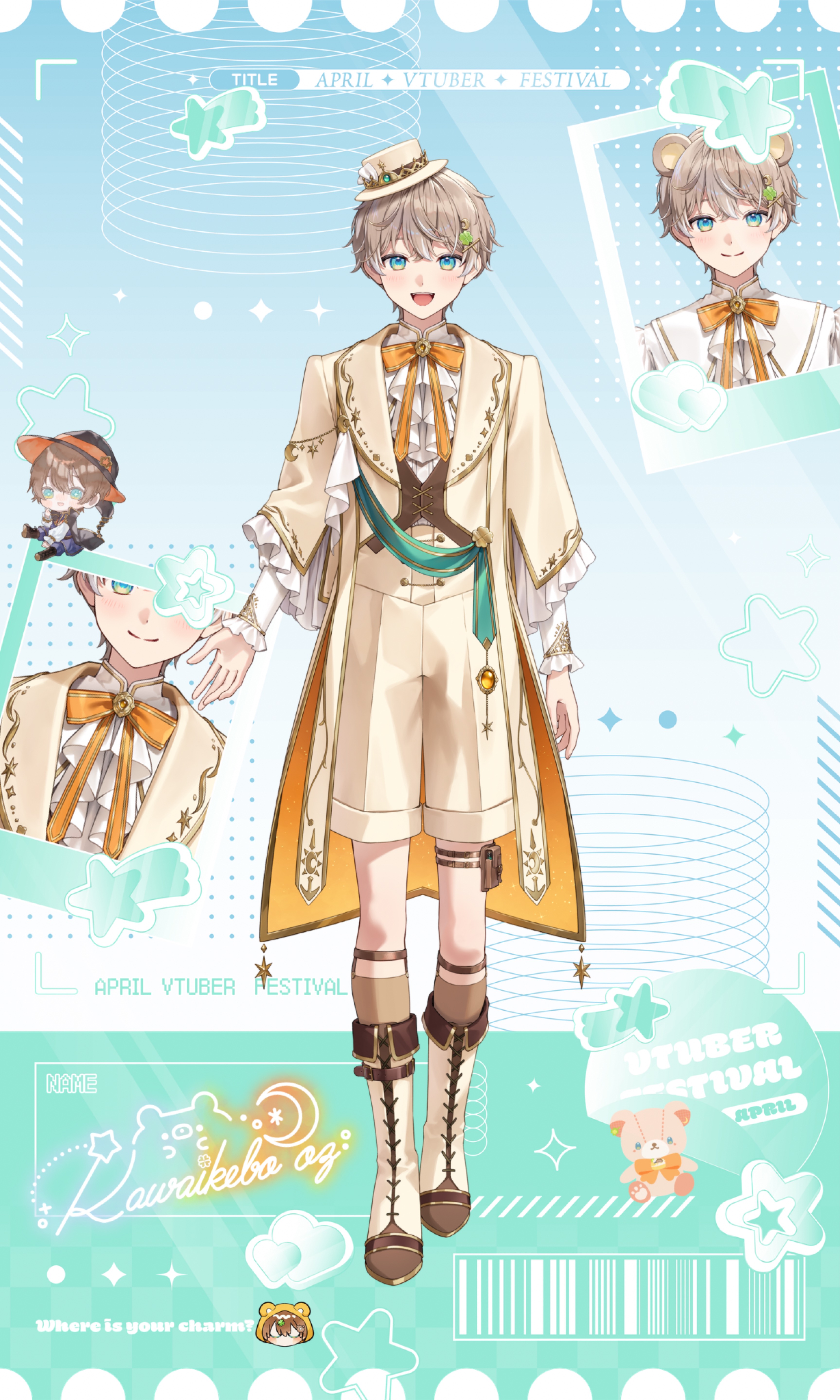 初◎㊗️1K記念🎉V用立ち絵公開🧡