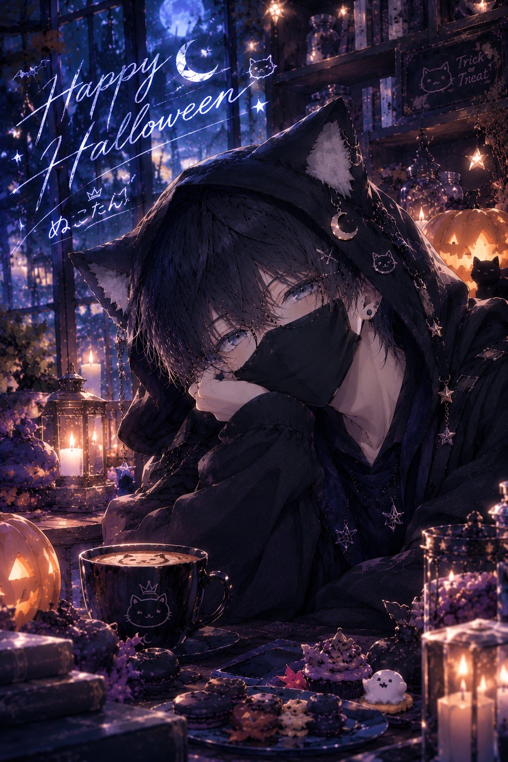 ﾈｸﾁｮ挑戦┊︎お菓子ちょーだい🍭