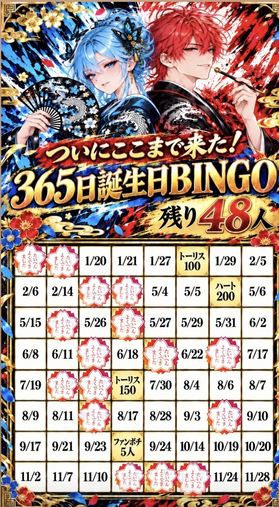 🫐◎達成させて下さいっ関係ない人もきてね