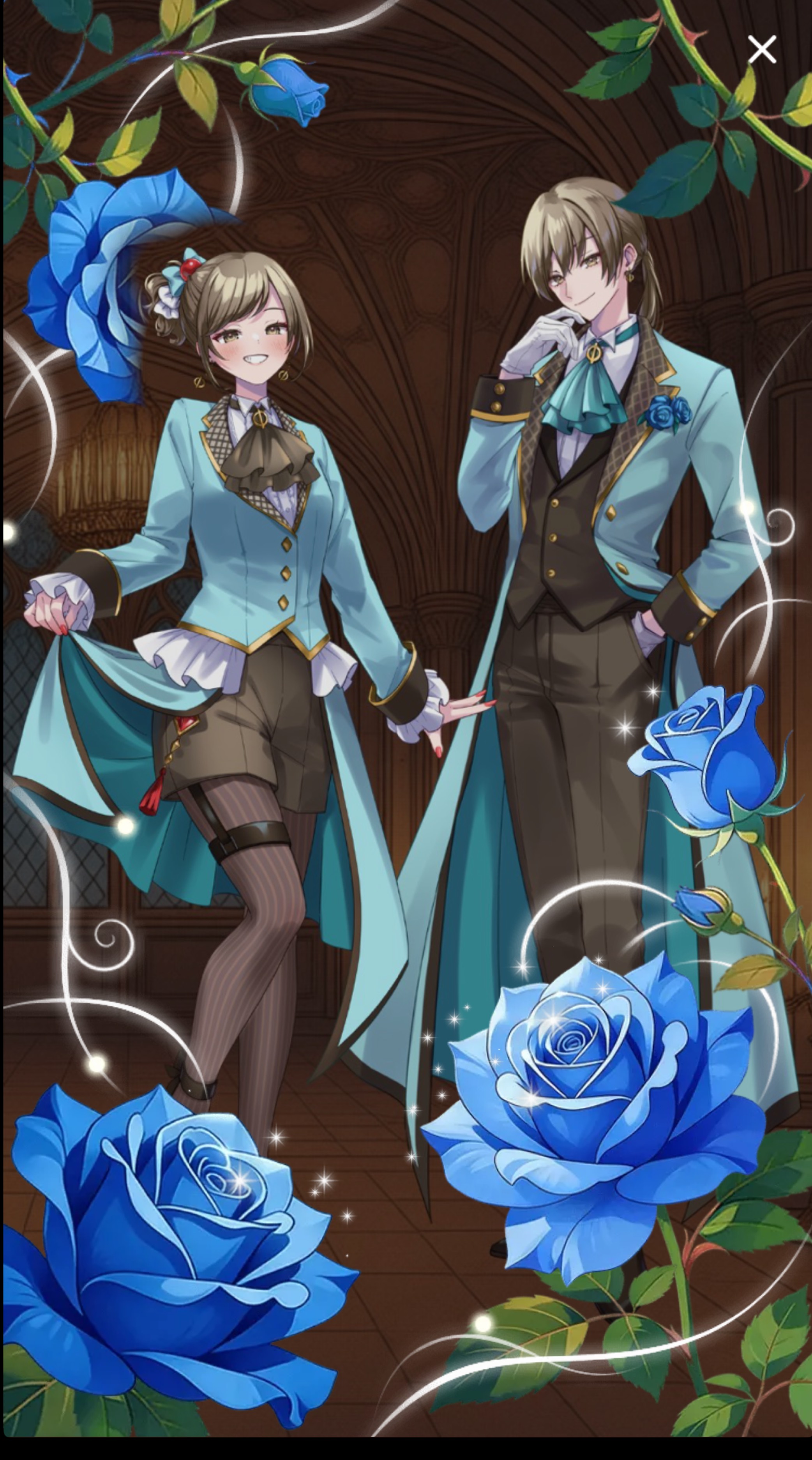 5分。本日も新背景公開🌹薔薇祭り